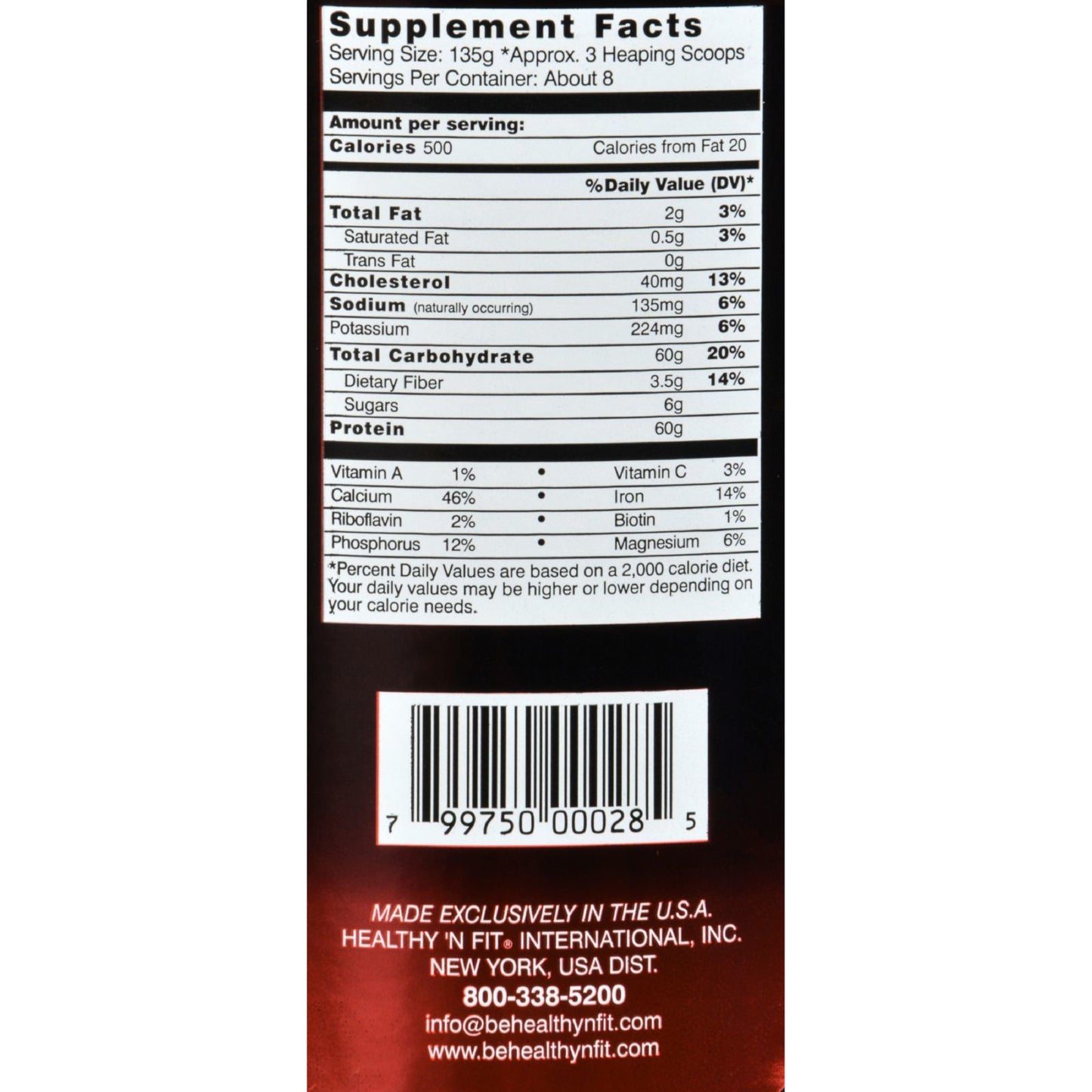 Healthy 'N Fit Muscular Weight Gain 2 - Vanilla - 2.5 Lb.