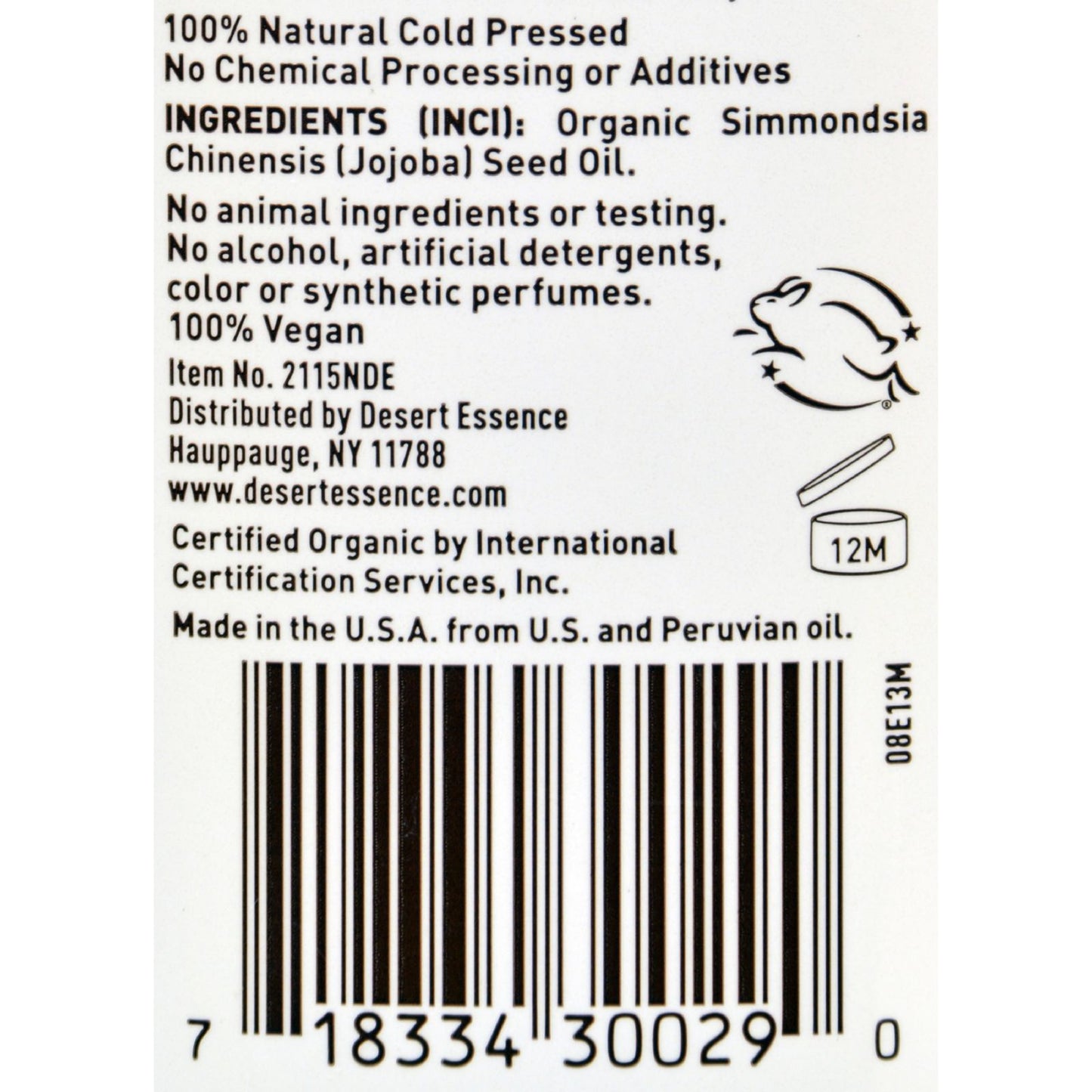 Desert Essence - Jojoba Oil - 4 fl oz