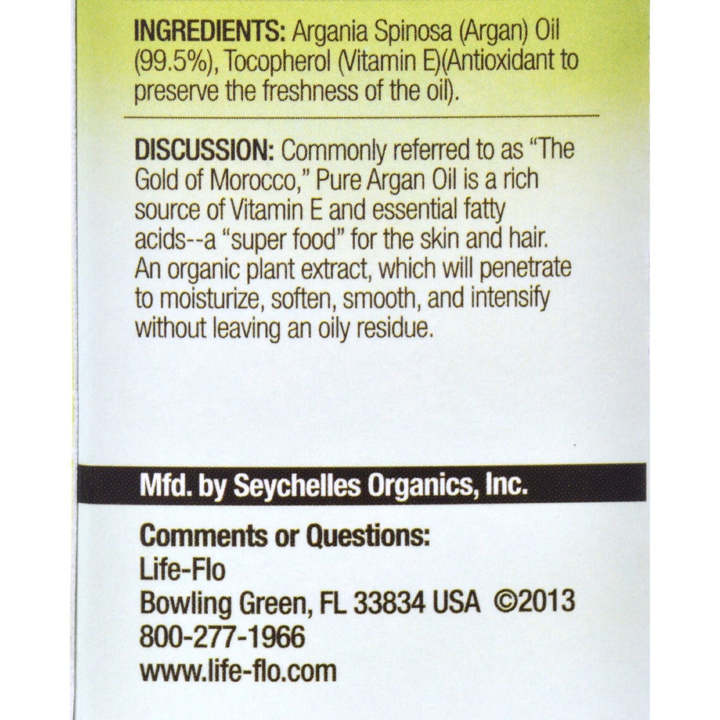 Life-Flo Pure Argan Oil - 4 fl oz