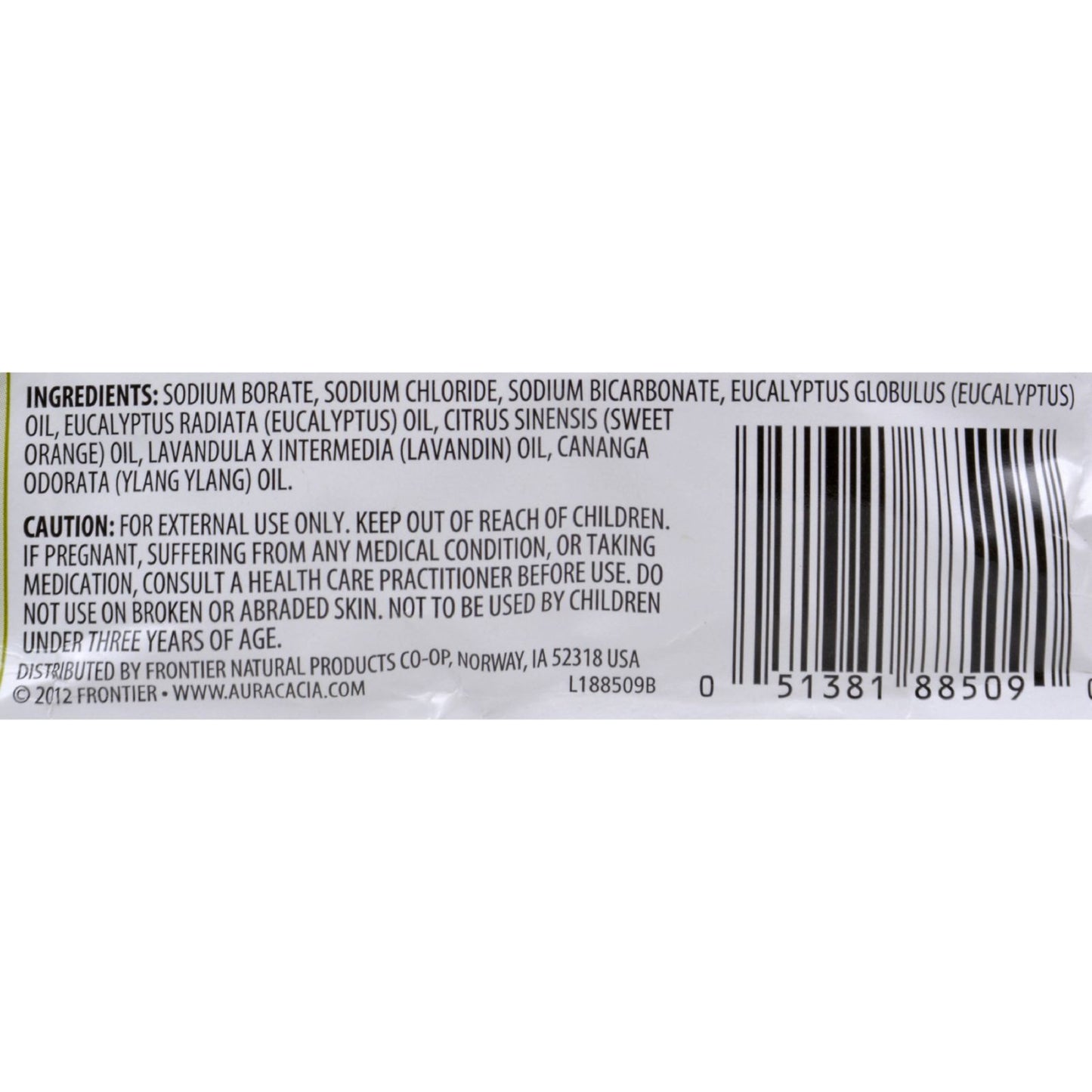 Aura Cacia - Aromatherapy Mineral Bath Eucalyptus Harvest - 2.5 oz - Case of 6