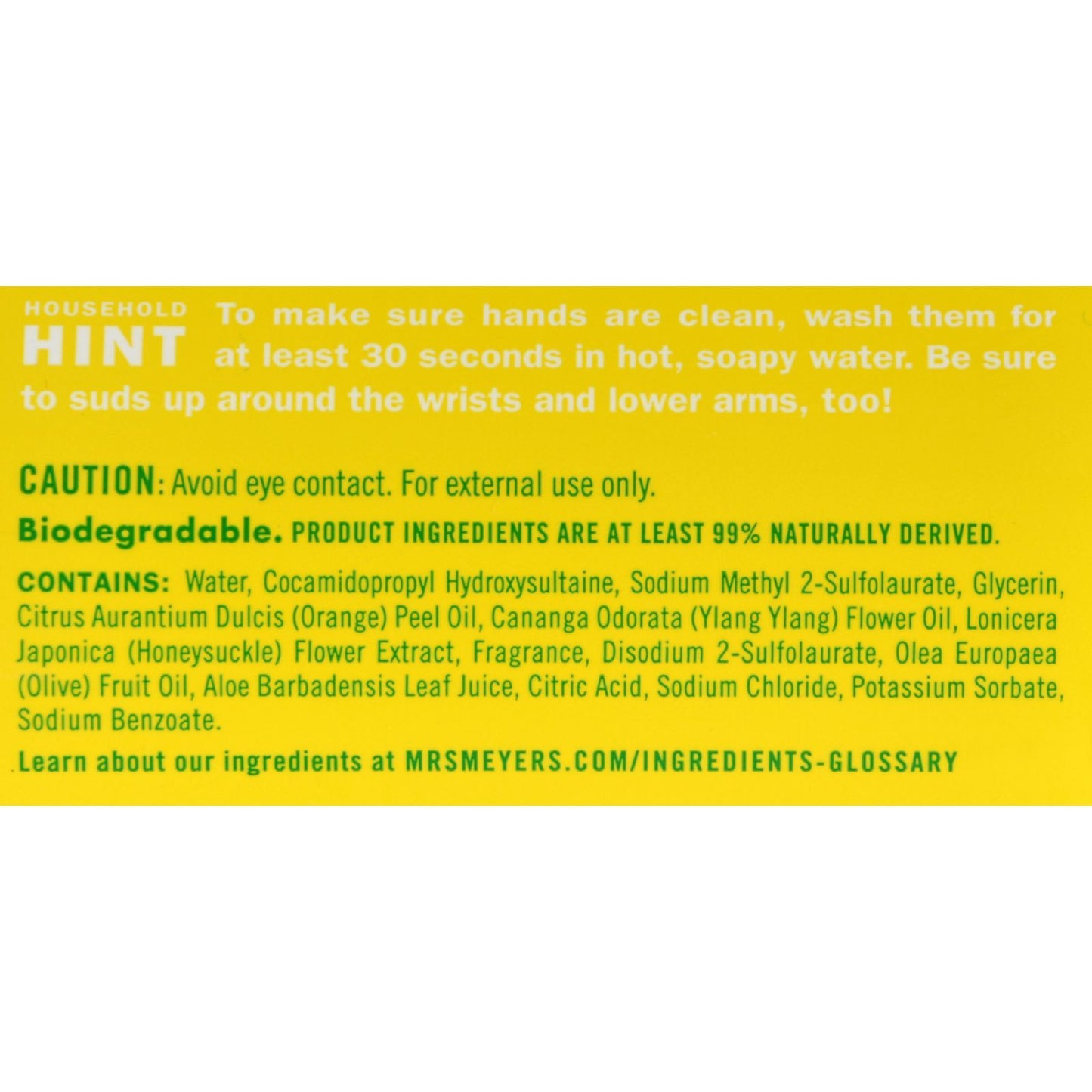 Mrs. Meyer's Clean Day - Liquid Hand Soap - Honeysuckle - Case of 6 - 12.5 oz
