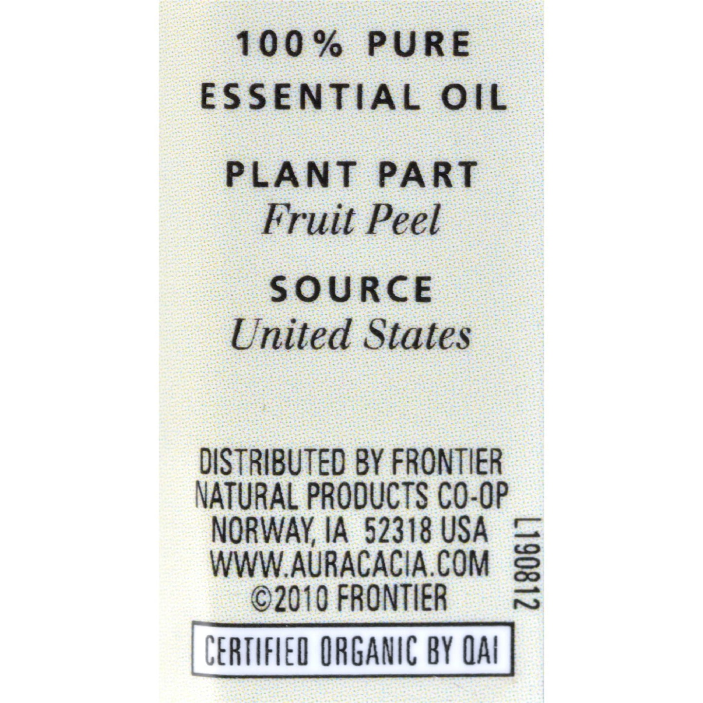 Aura Cacia - Organic Orange Sweet - .25 oz