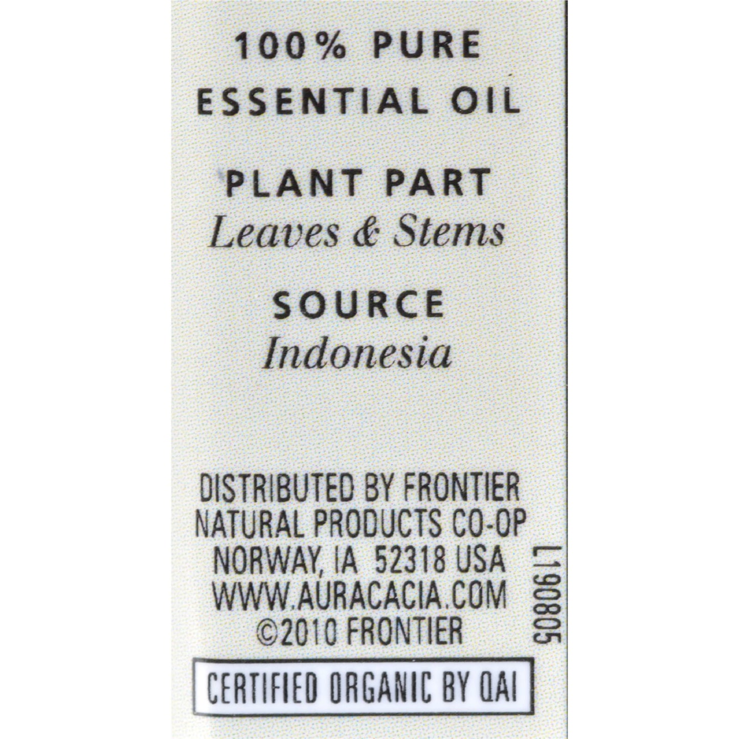 Aura Cacia - Organic Patchouli - .25 oz