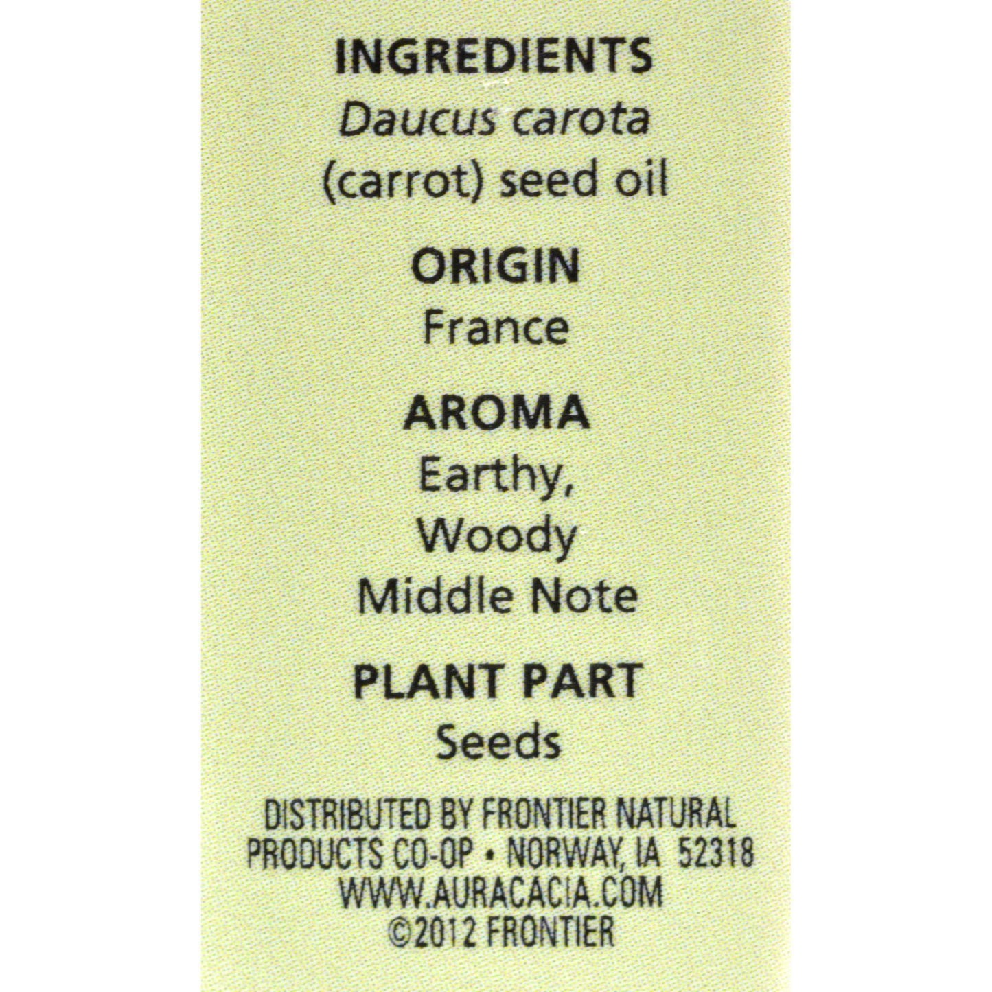 Aura Cacia - Pure Essential Oil Carrot Seed - 0.5 fl oz