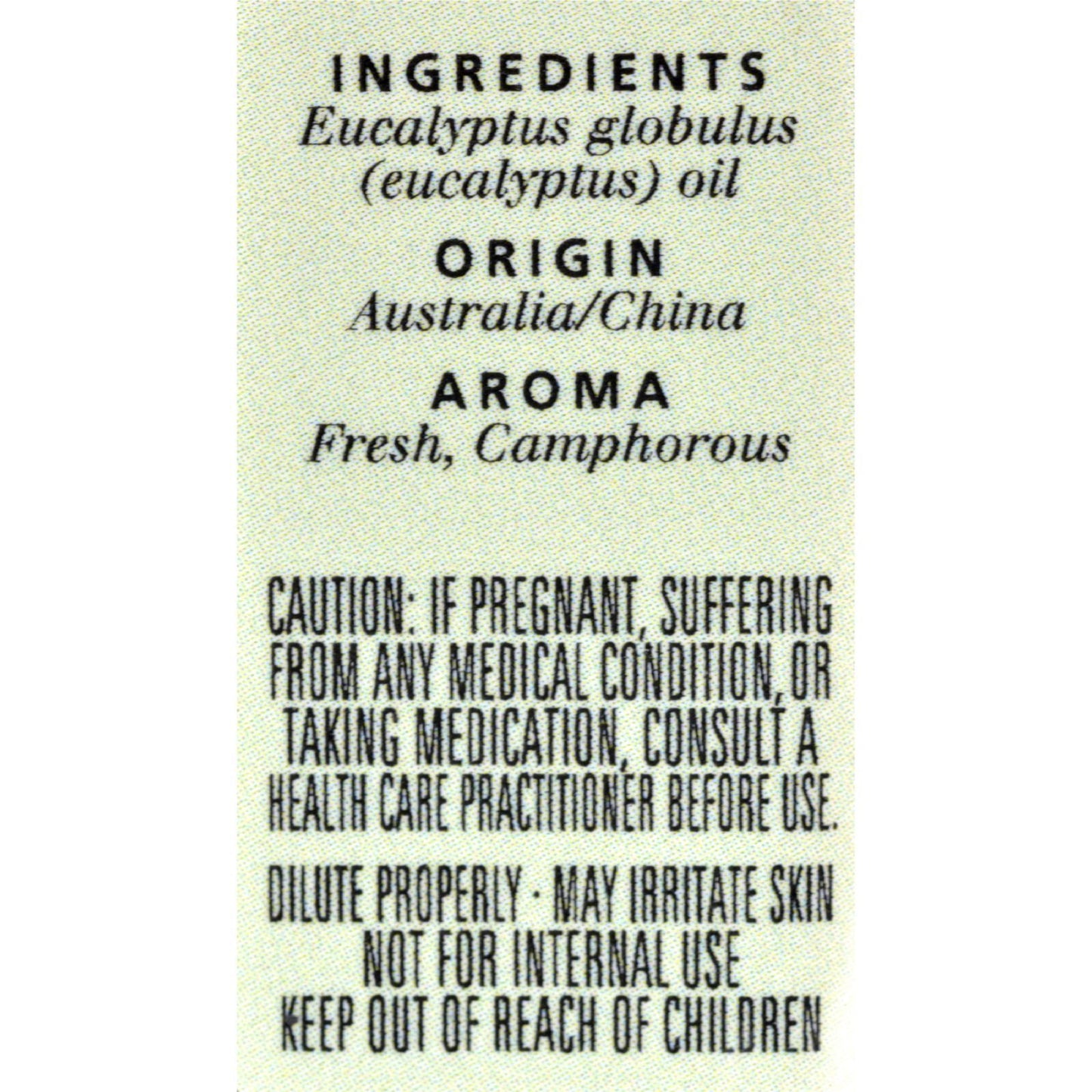 Aura Cacia - Pure Essential Oil Eucalyptus - 0.5 fl oz