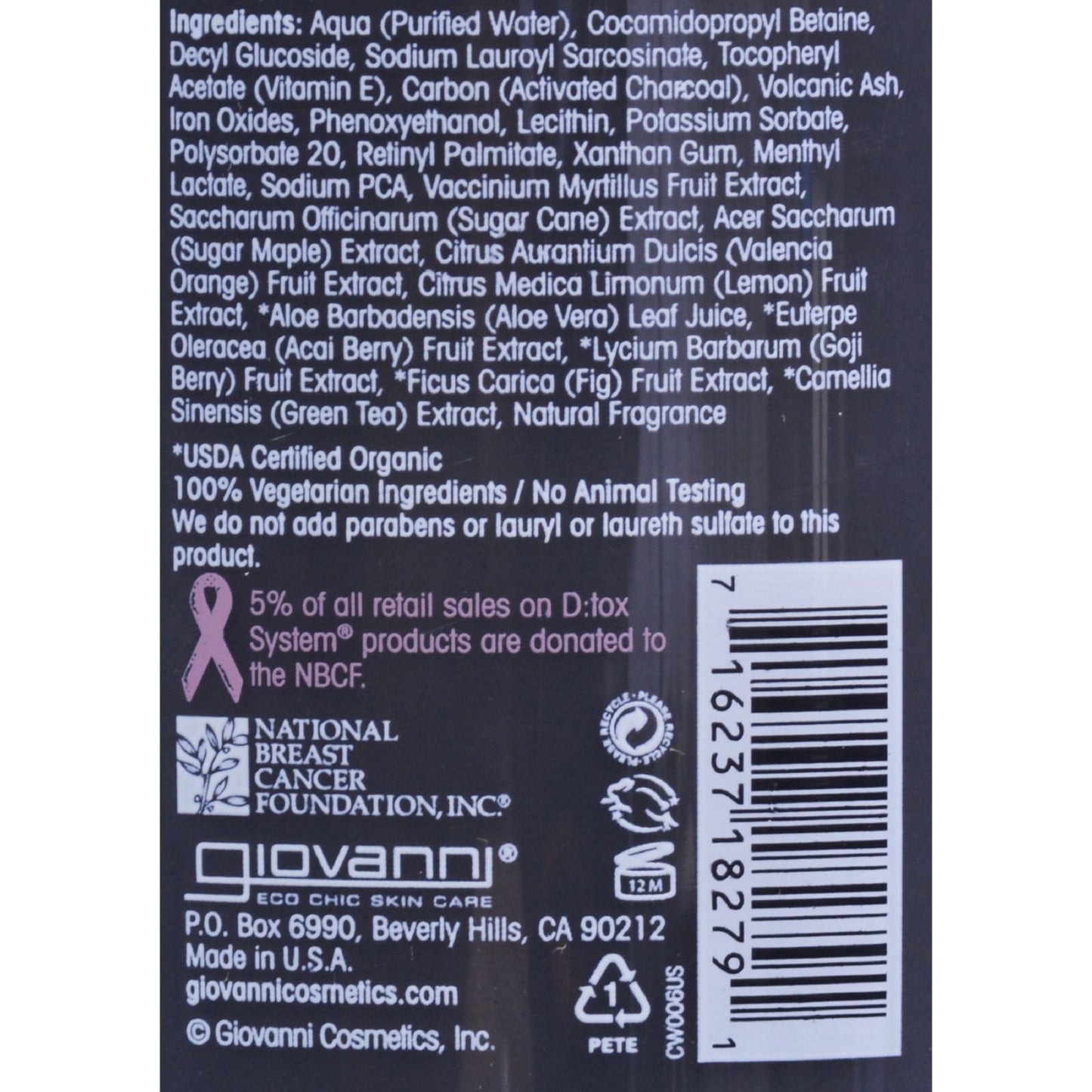 Giovanni D:tox System Purifying Facial Cleanser Step 1 - 7 fl oz