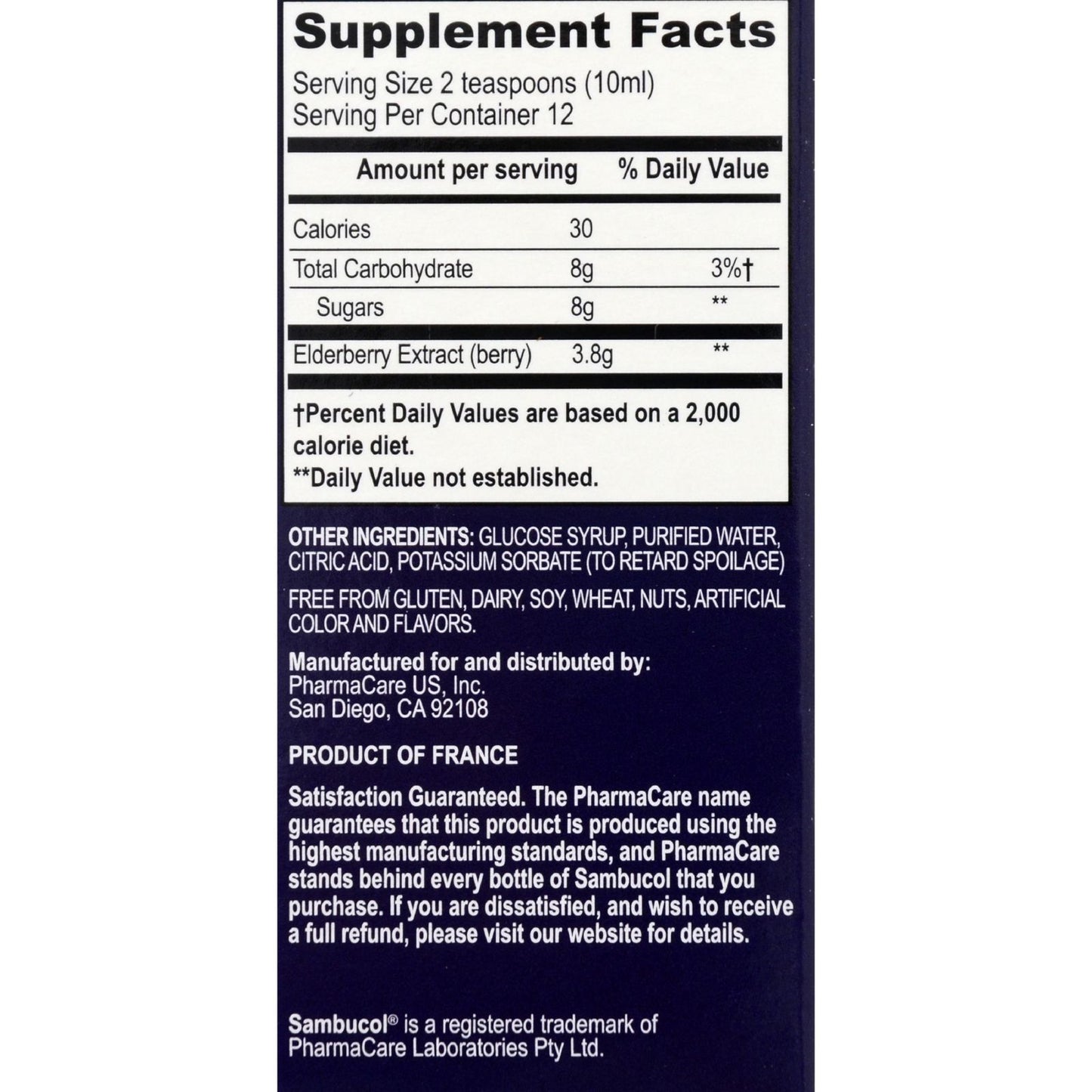 Sambucol - Black Elderberry Syrup Cold and Flu Relief Original - 4 fl oz