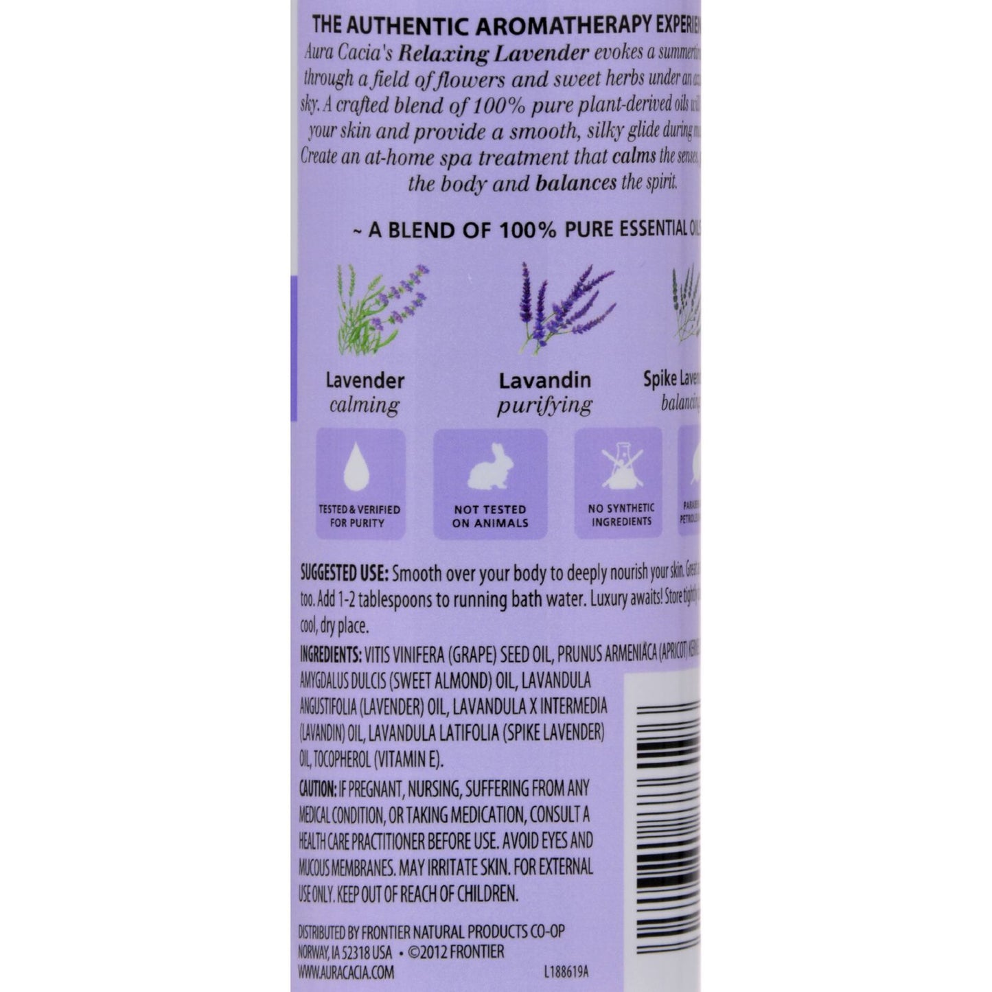 Aura Cacia - Aromatherapy Body Oil Lavender Harvest - 8 fl oz