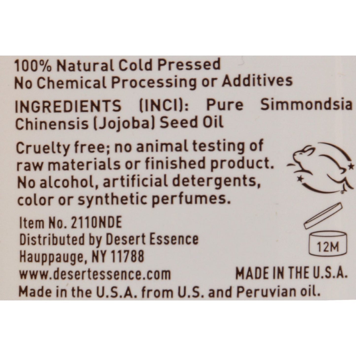Desert Essence - Pure Jojoba Oil - 4 fl oz