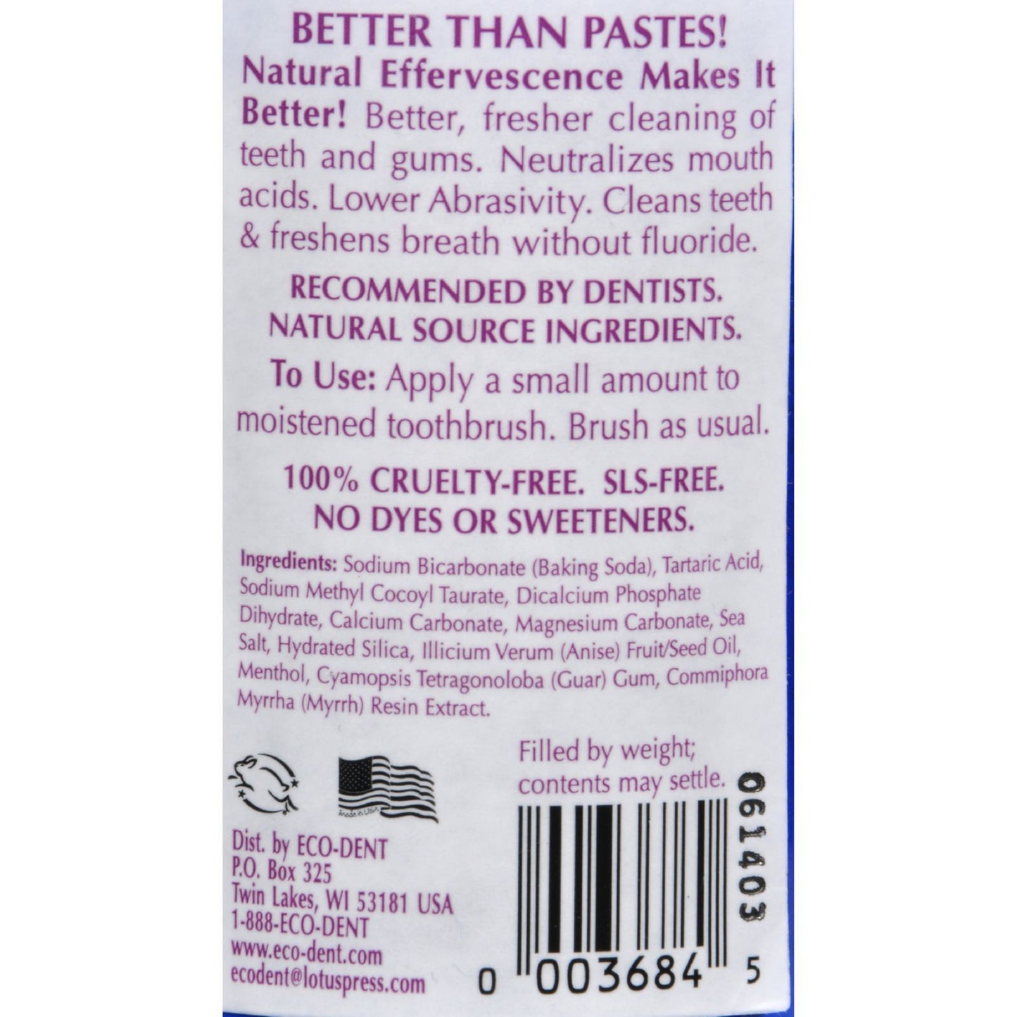 Eco-Dent Toothpowder Daily Care - Anise - 2 oz