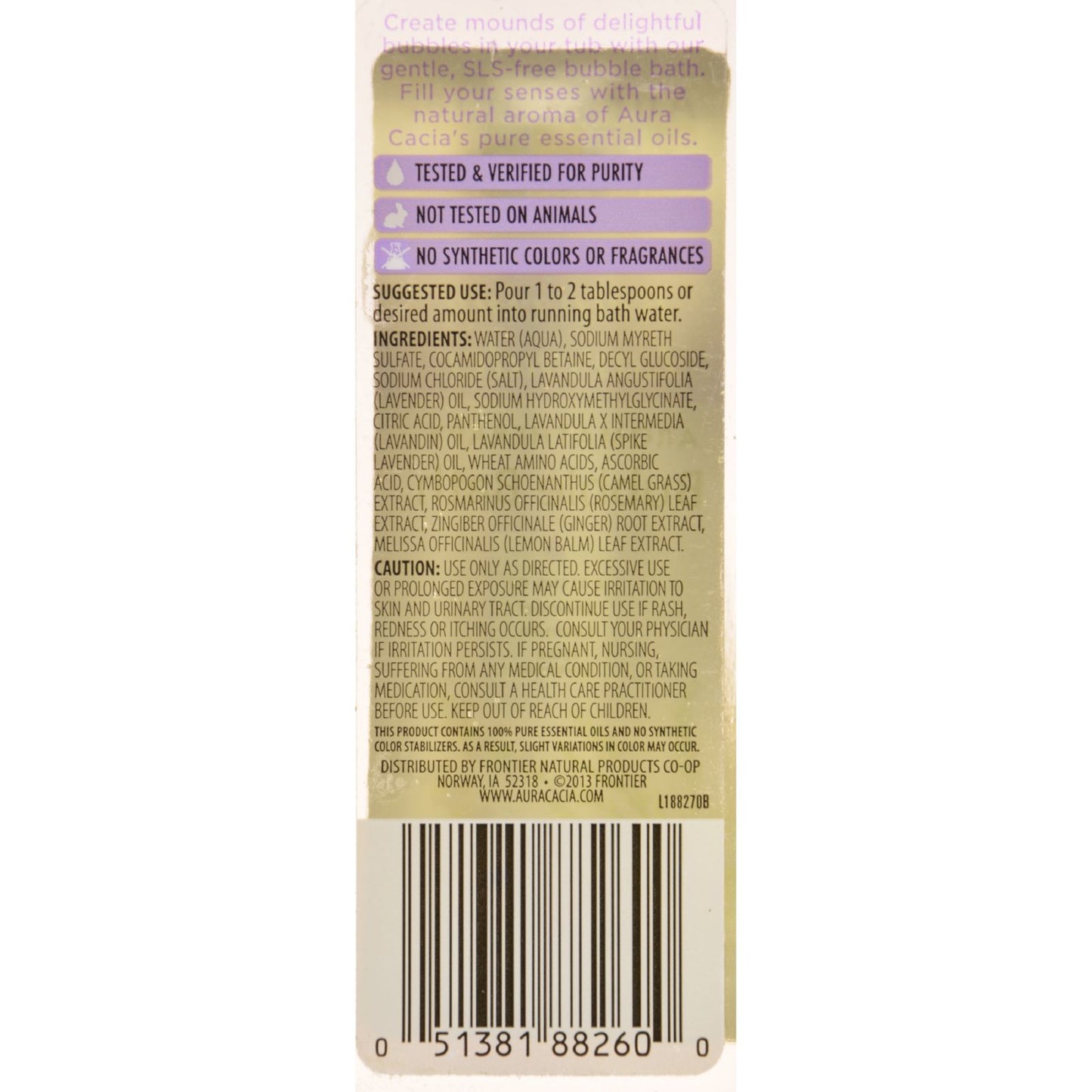 Aura Cacia - Aromatherapy Bubble Bath Relaxing Lavender - 13 fl oz