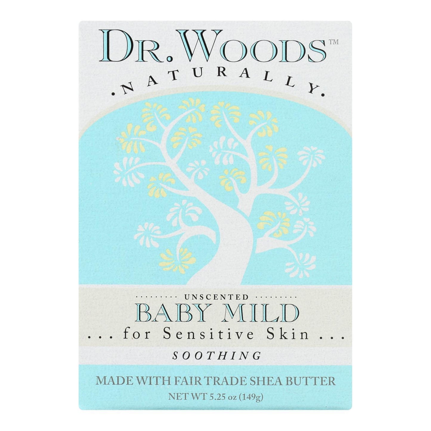 Dr. Woods Bar Soap Baby Mild Unscented - 5.25 oz