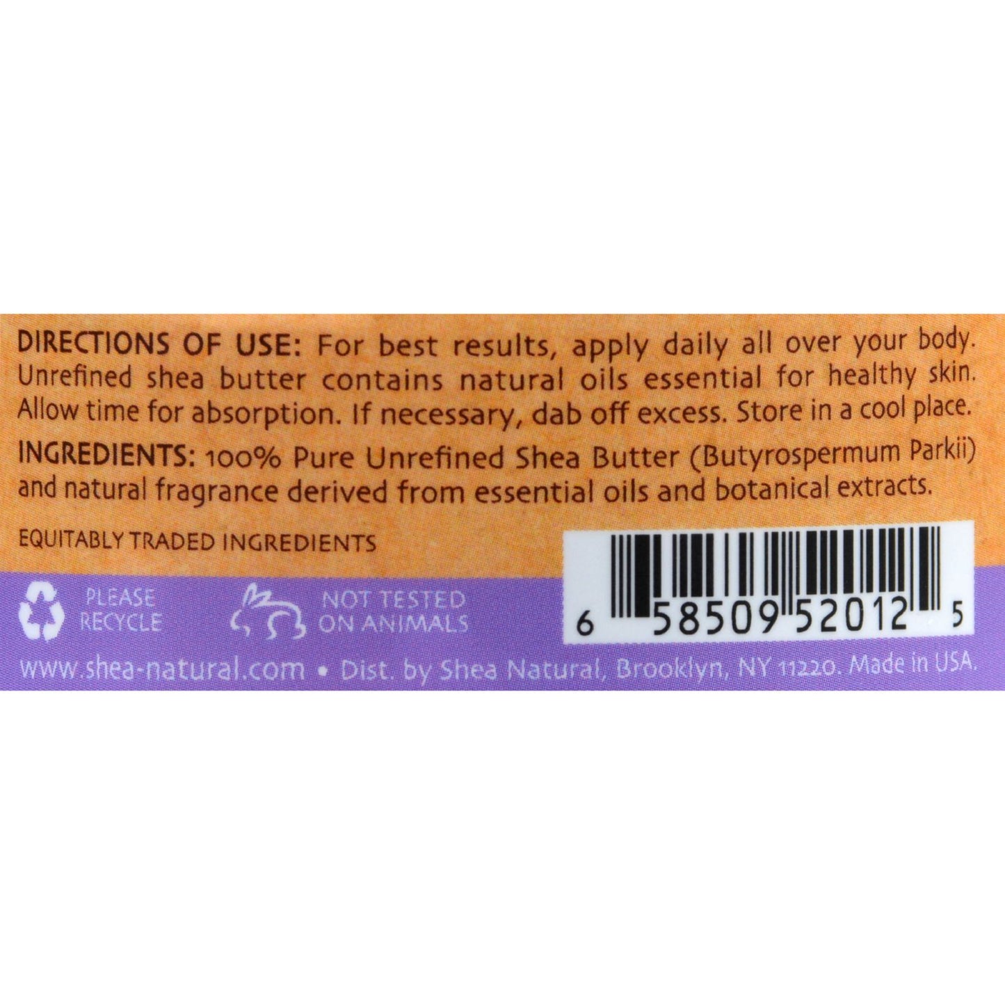 Shea Natural Whipped Shea Butter Lavender Rosemary - 6.3 oz