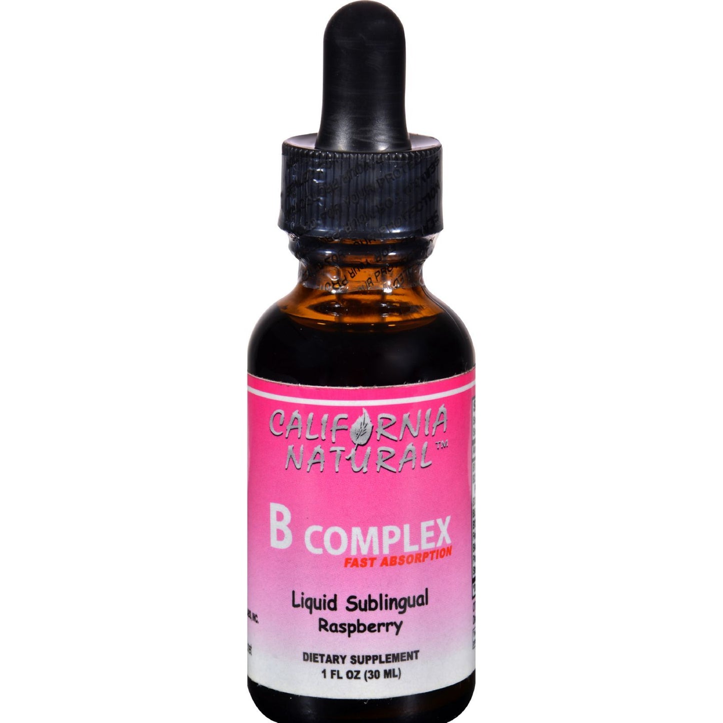 California Natural Natural B Complex Sublingual Raspberry - 1 fl oz