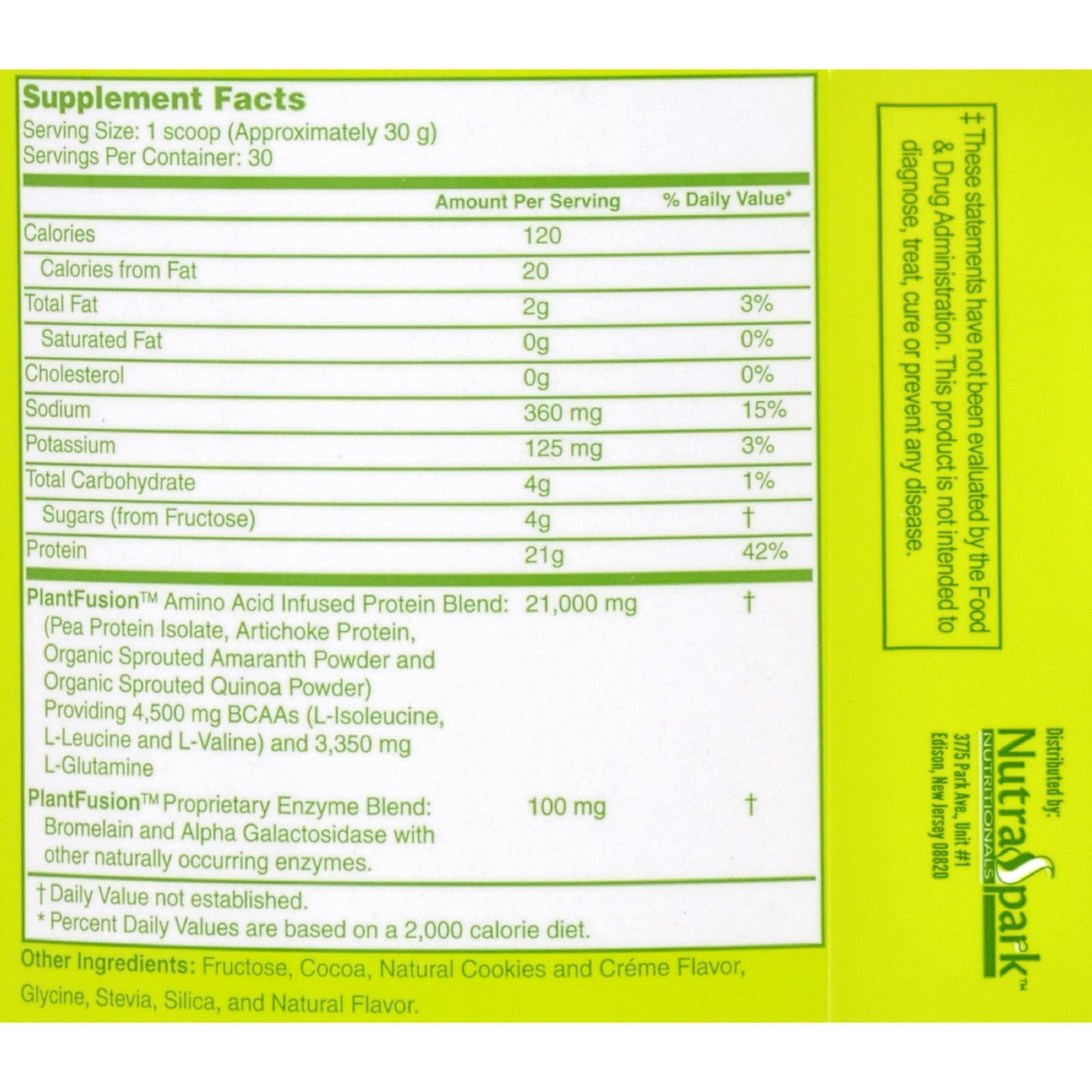 Plantfusion - Complete Protein - Cookies n' Cream - 2 lbs.