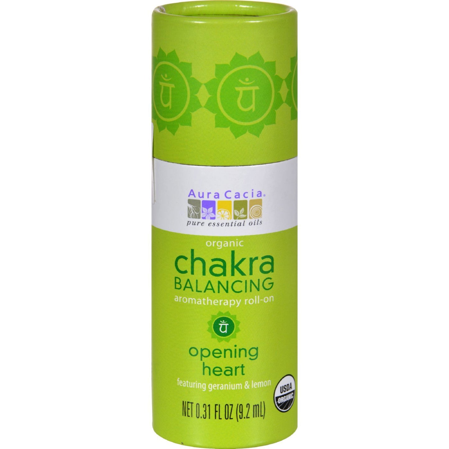 Aura Cacia - Organic Chakra Balancing Aromatherapy Roll-on - Opening Heart - .31 oz