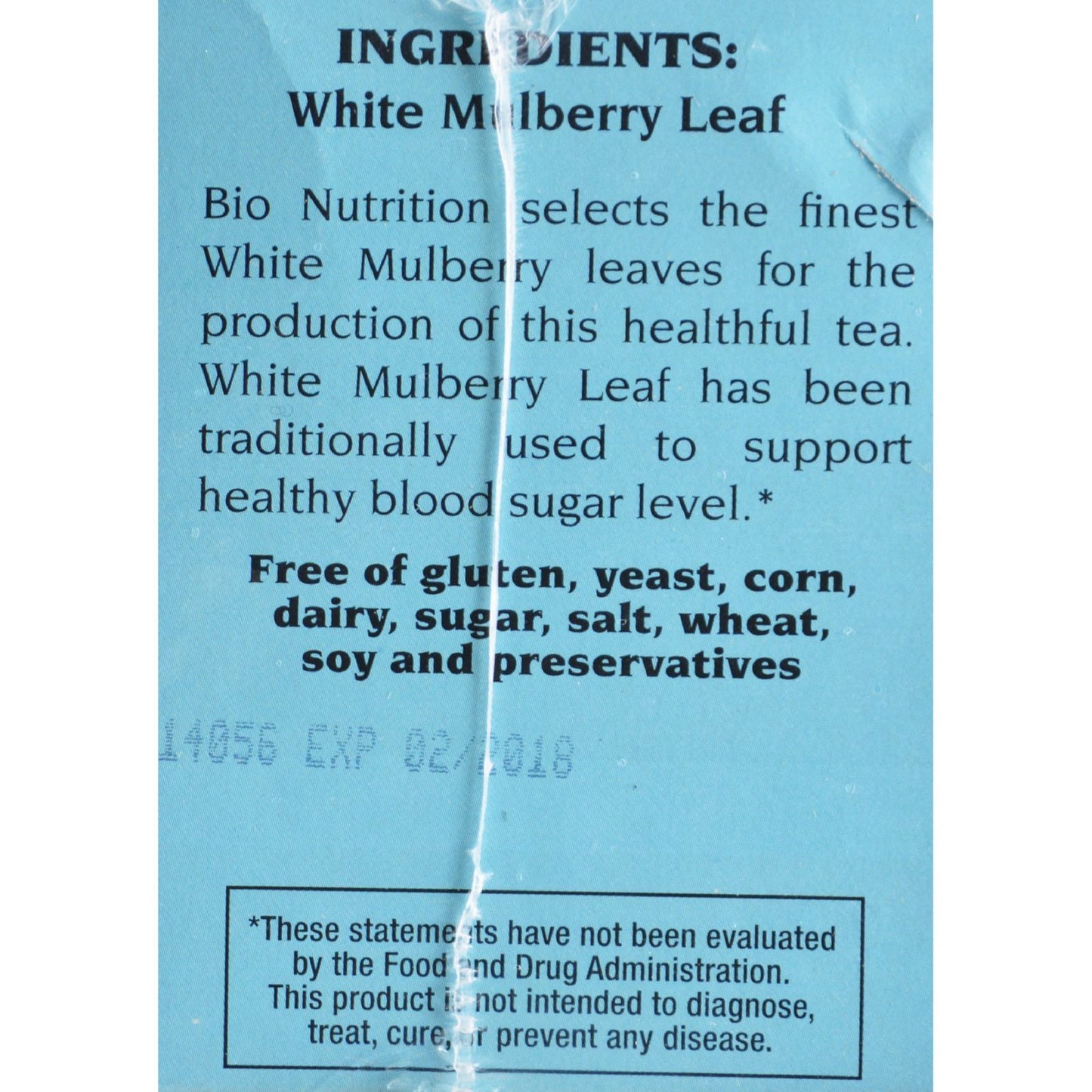 Bio Nutrition - Tea - White Mulberry - 30 Bags