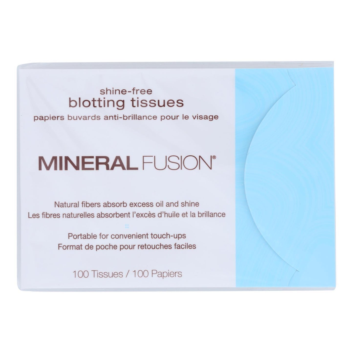 Mineral Fusion - Shine-Free Blotting Tissues - 100 Count
