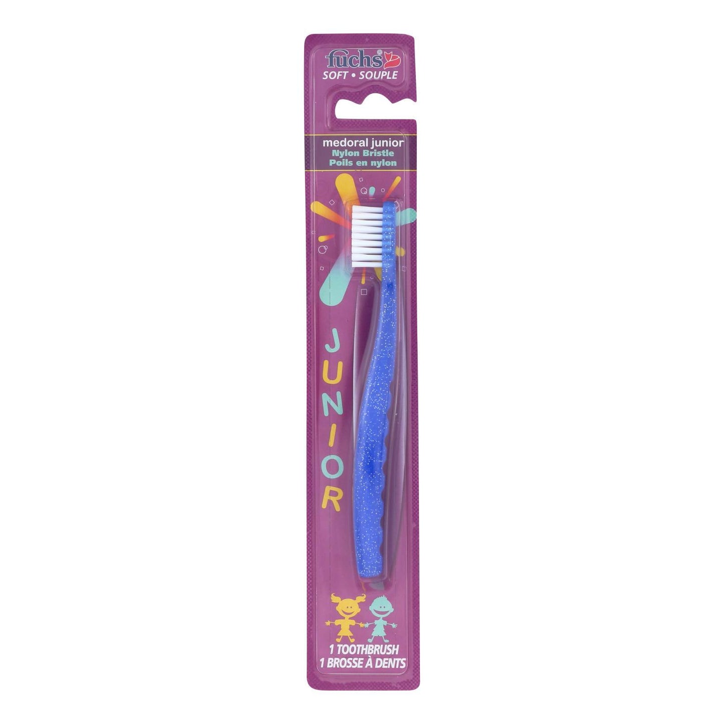 Fuchs Nylon Bristle Junior Toothbrush - Case of 12 - CT
