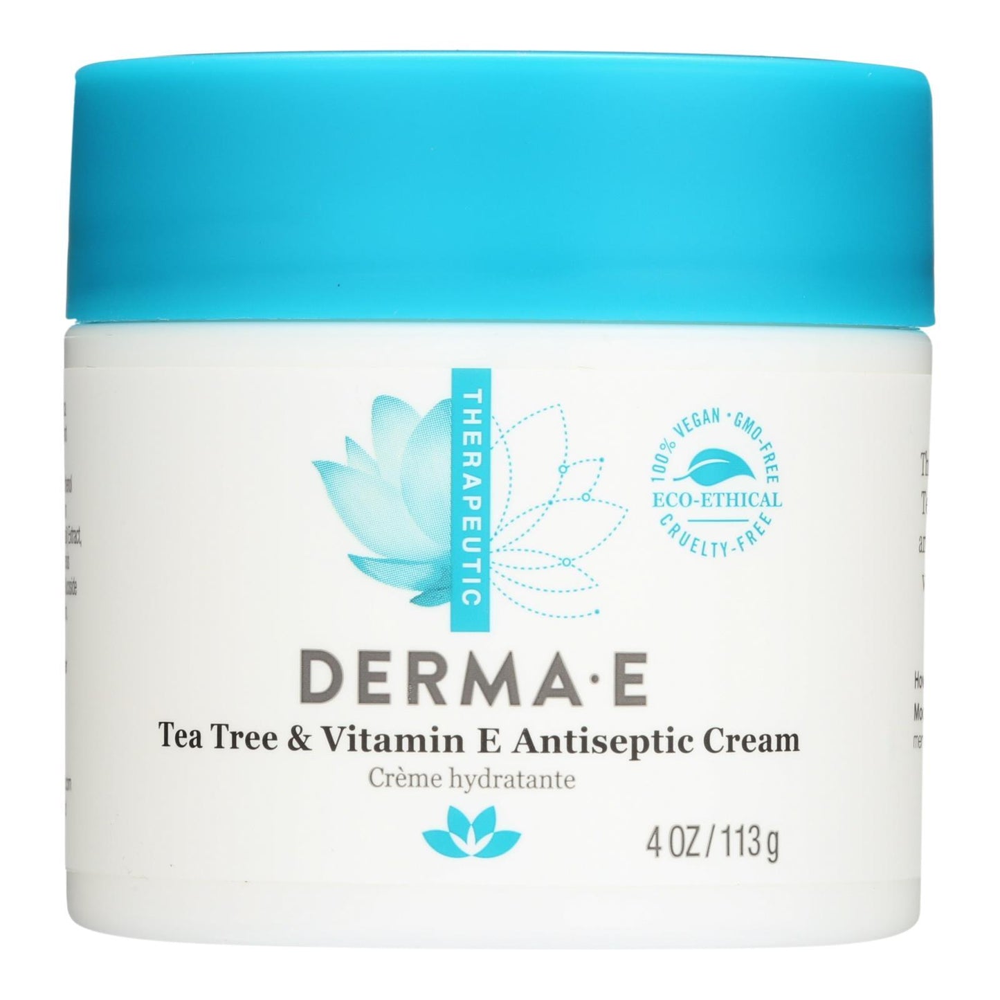 Derma E - Tea Tree and E Antiseptic Creme - 4 oz.