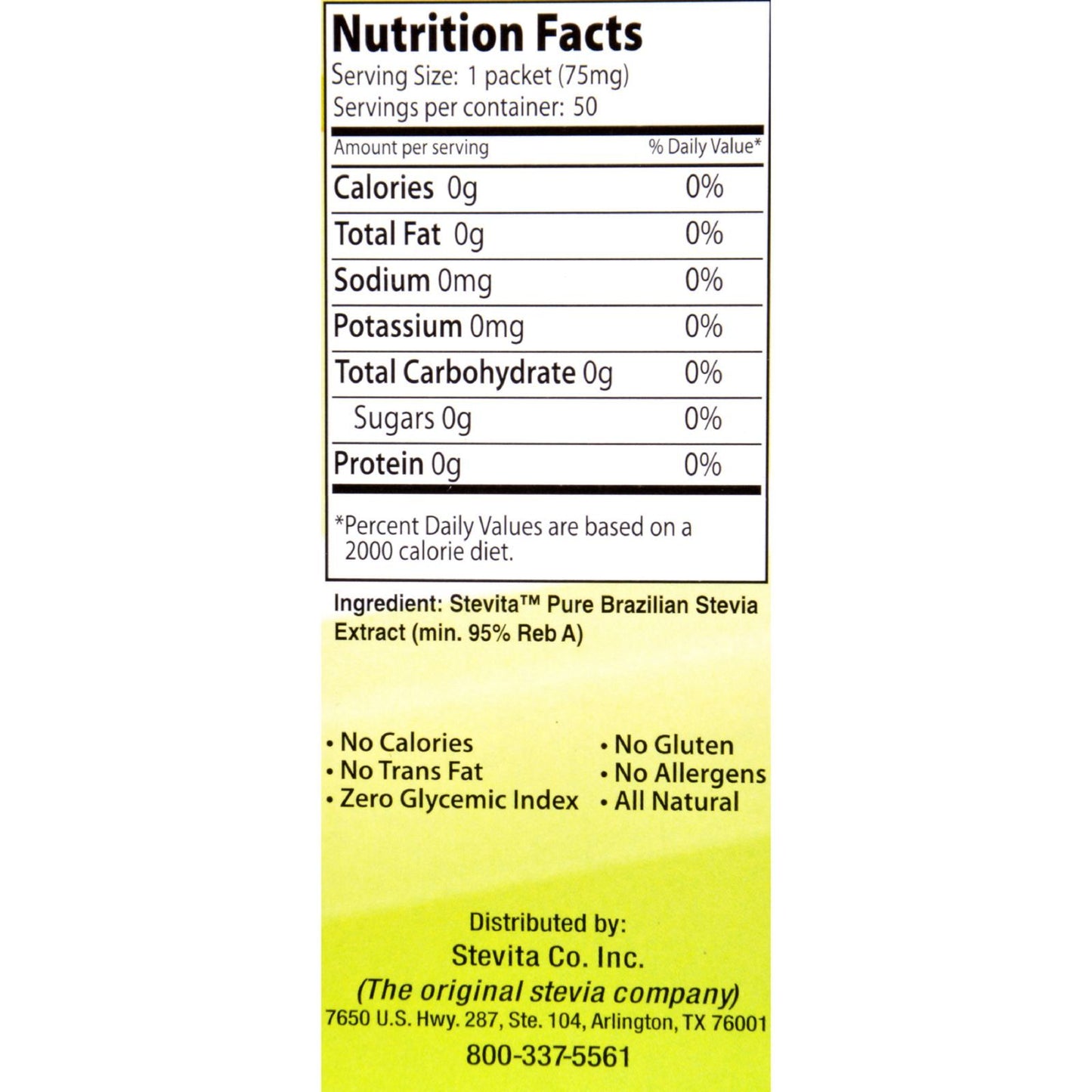 Stevita Simply Stevia - No Fillers - .13 oz
