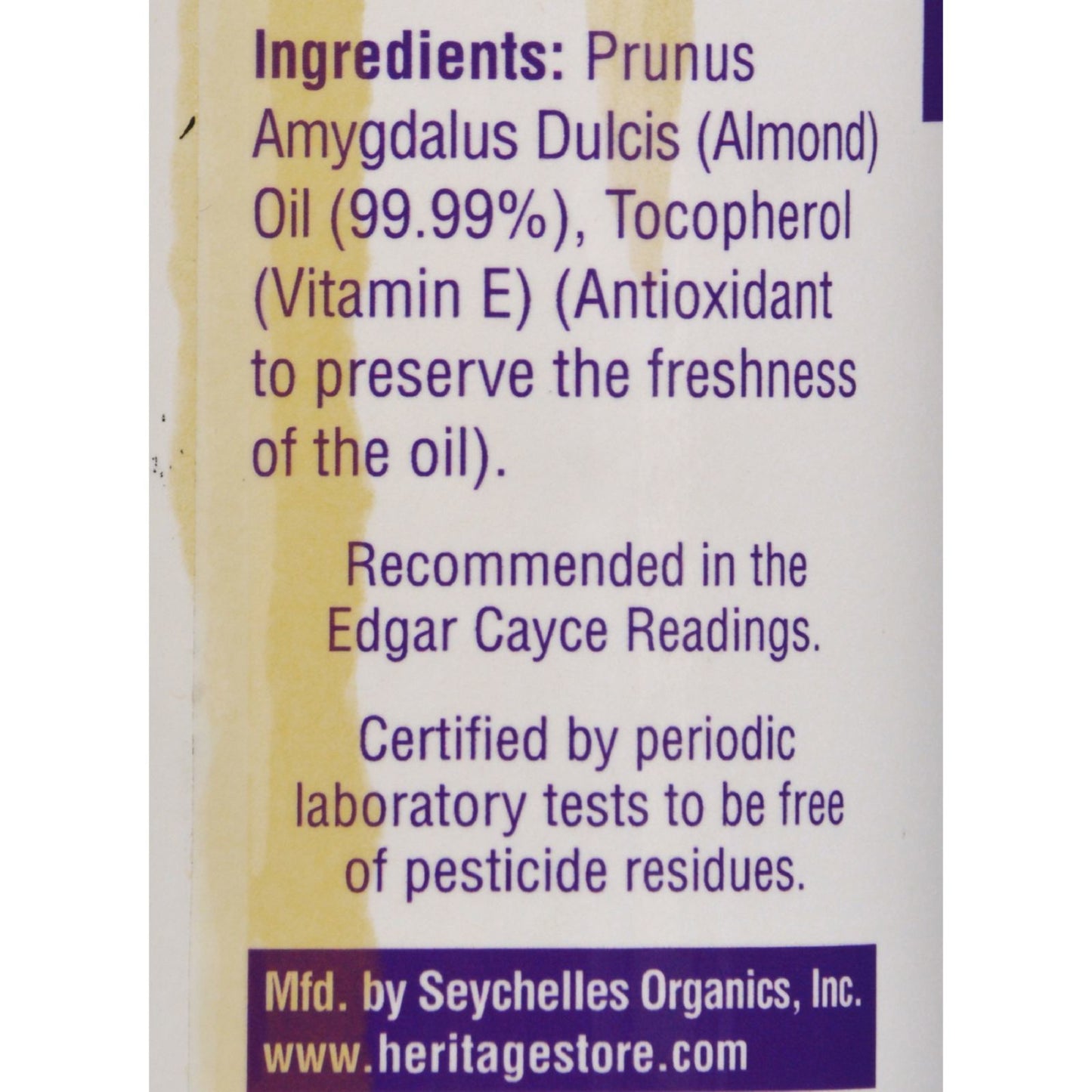 Heritage Products Sweet Almond Oil - 8 fl oz