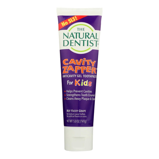 Natural Dentist Kids Cavity Zapper Toothpaste Buster Groovy Grape - 5 oz