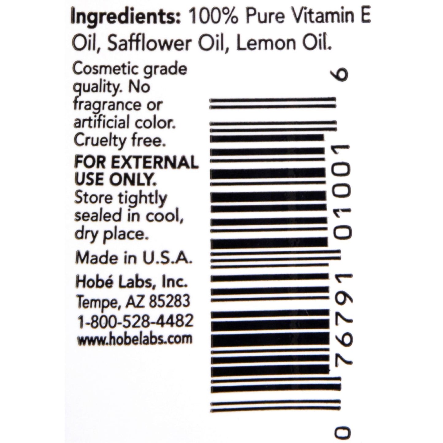 Hobe Labs Naturals Vitamin E Oil - 2 fl oz