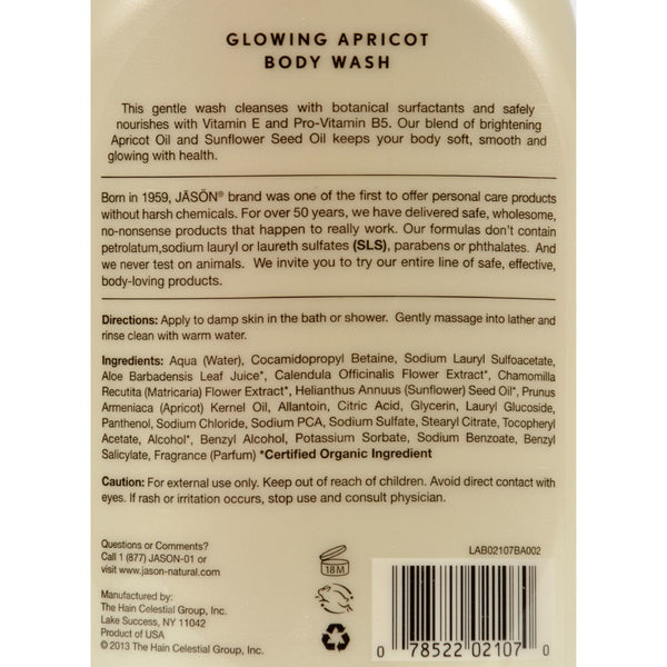 Jason Satin Shower Body Wash Apricot - 30 fl oz