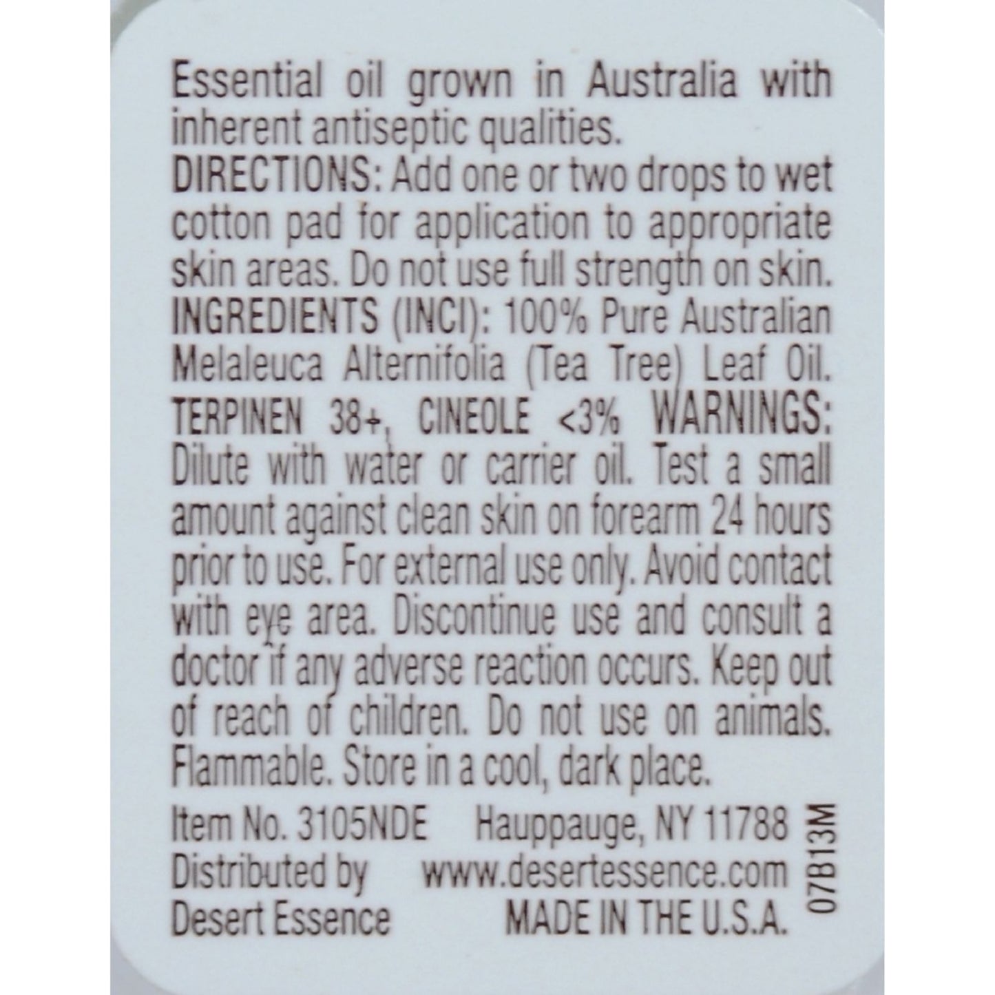 Desert Essence - Australian Tea Tree Oil - 0.5 fl oz