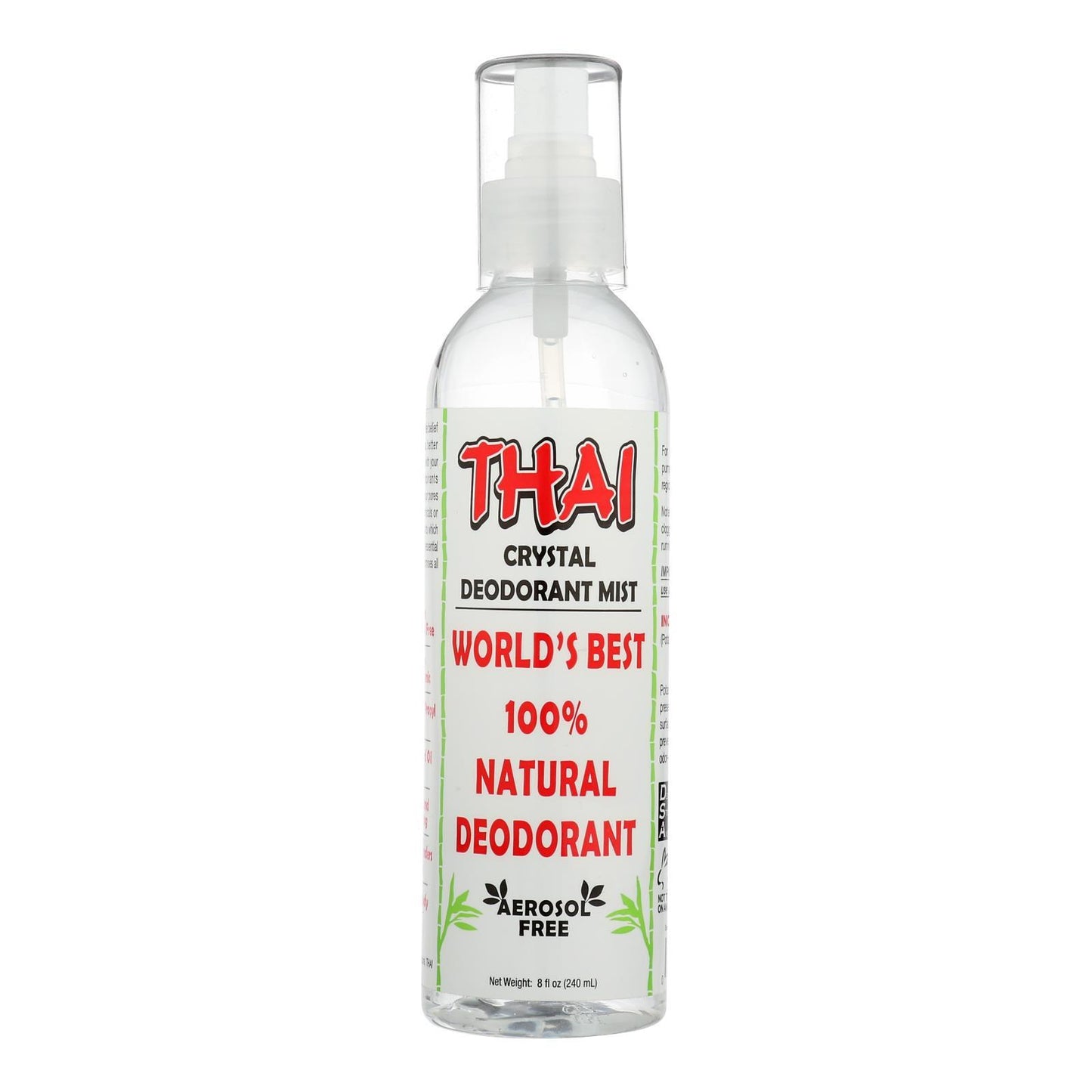 Thai Deodorant Stone Thai Crystal Mist Deodorant Pump - 8 fl oz
