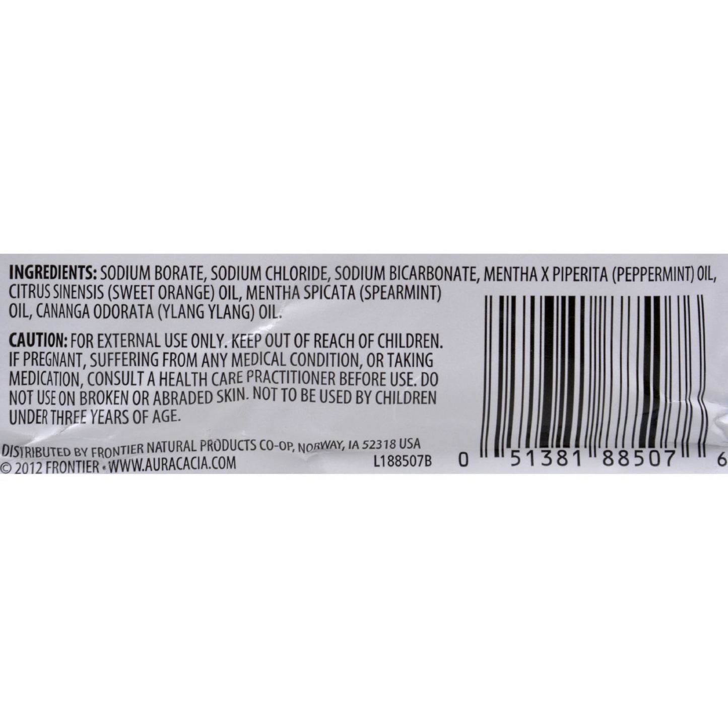 Aura Cacia - Aromatherapy Mineral Bath Peppermint Harvest - 2.5 oz - Case of 6