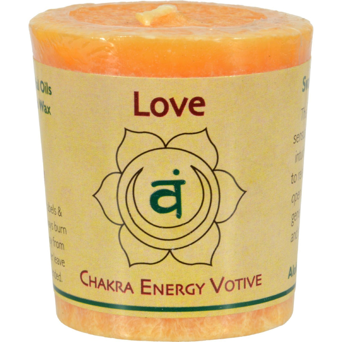 Aloha Bay - Chakra Votive Candle - Love - Case of 12 - 2 oz