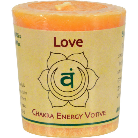 Aloha Bay - Chakra Votive Candle - Love - Case of 12 - 2 oz