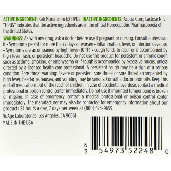 Hyland's NuAge No 5 Kali Mur - 125 Tablets