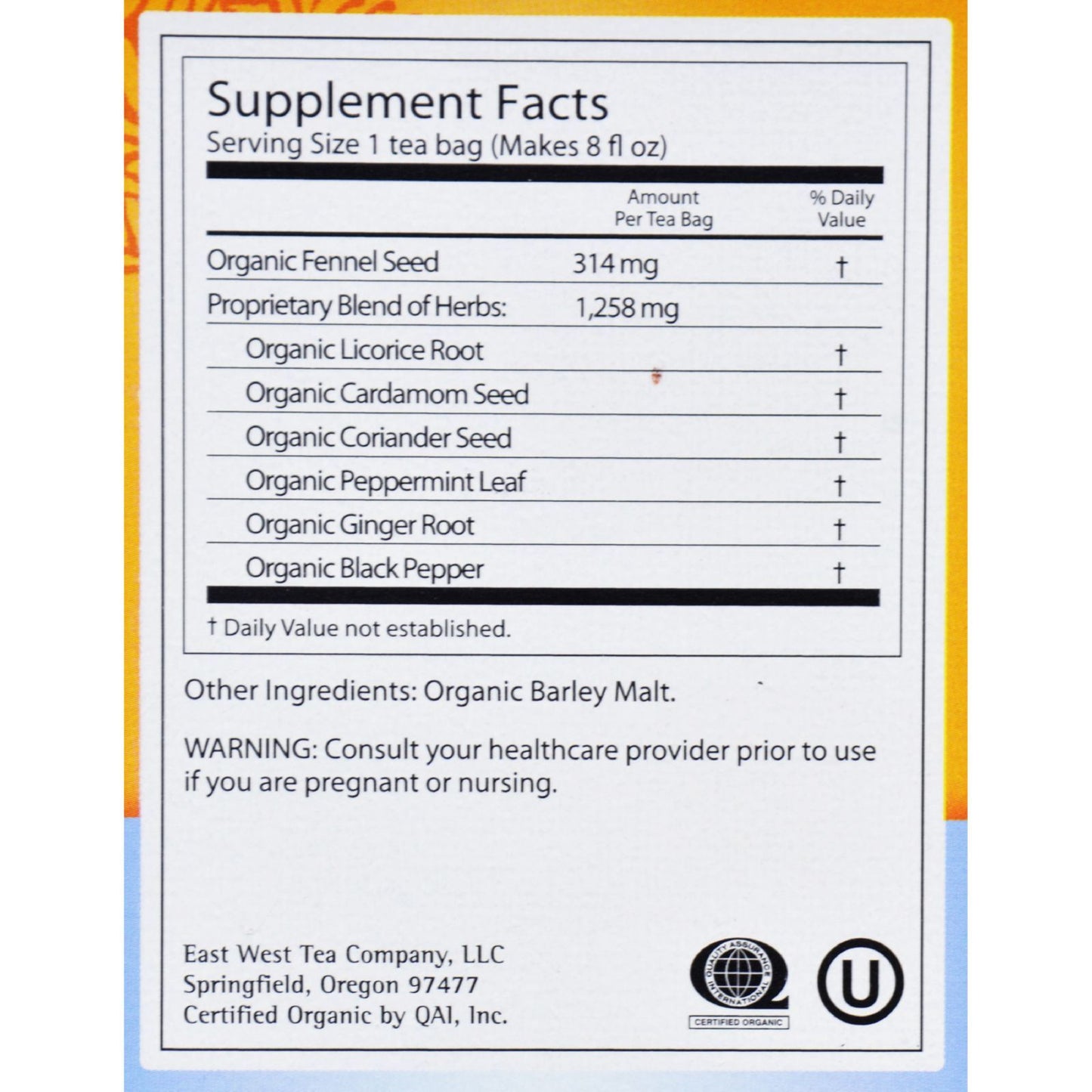 Yogi Organic Stomach Ease Herbal Tea - 16 Tea Bags - Case of 6