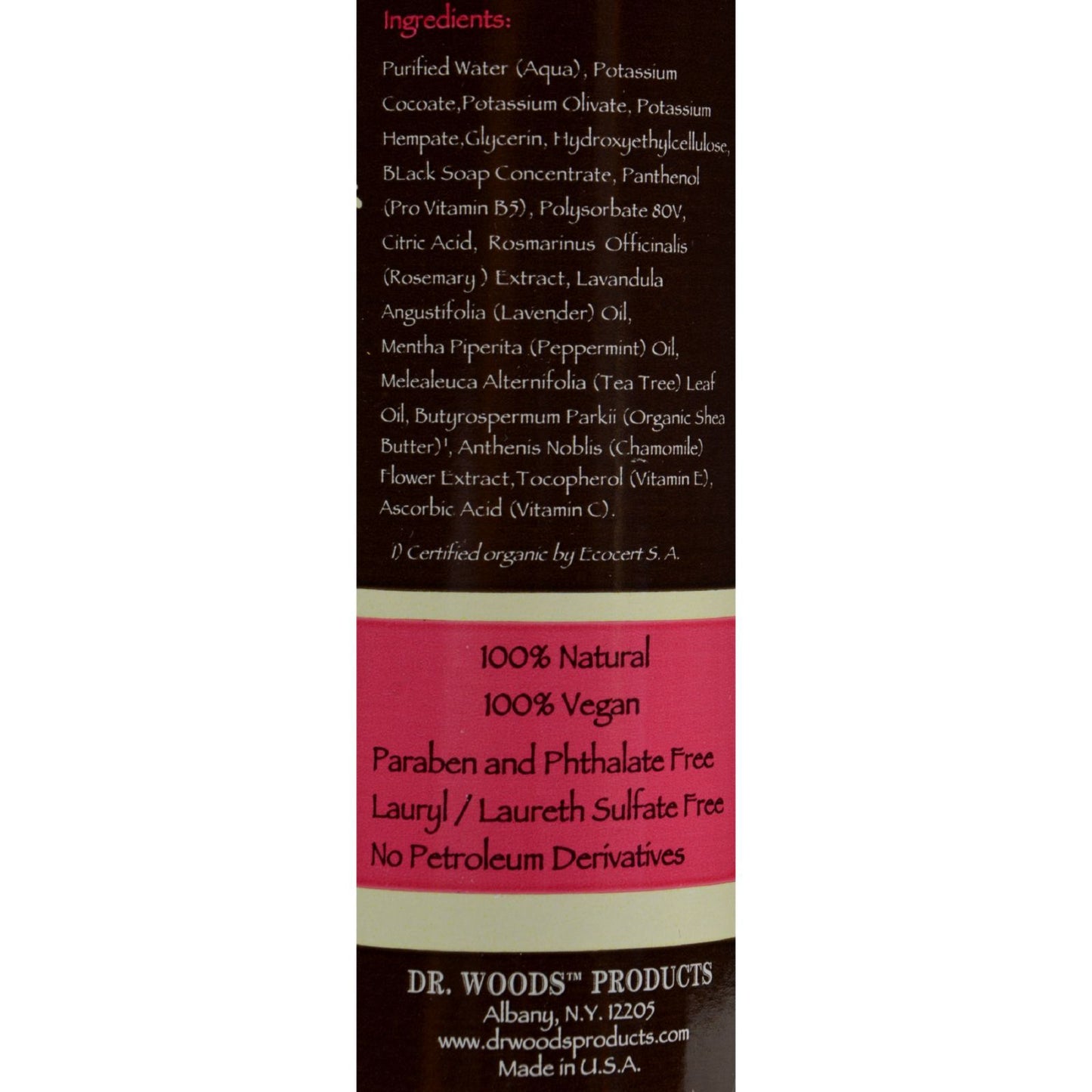 Dr. Woods Facial Cleanser Black Soap and Shea Butter - 8 fl oz