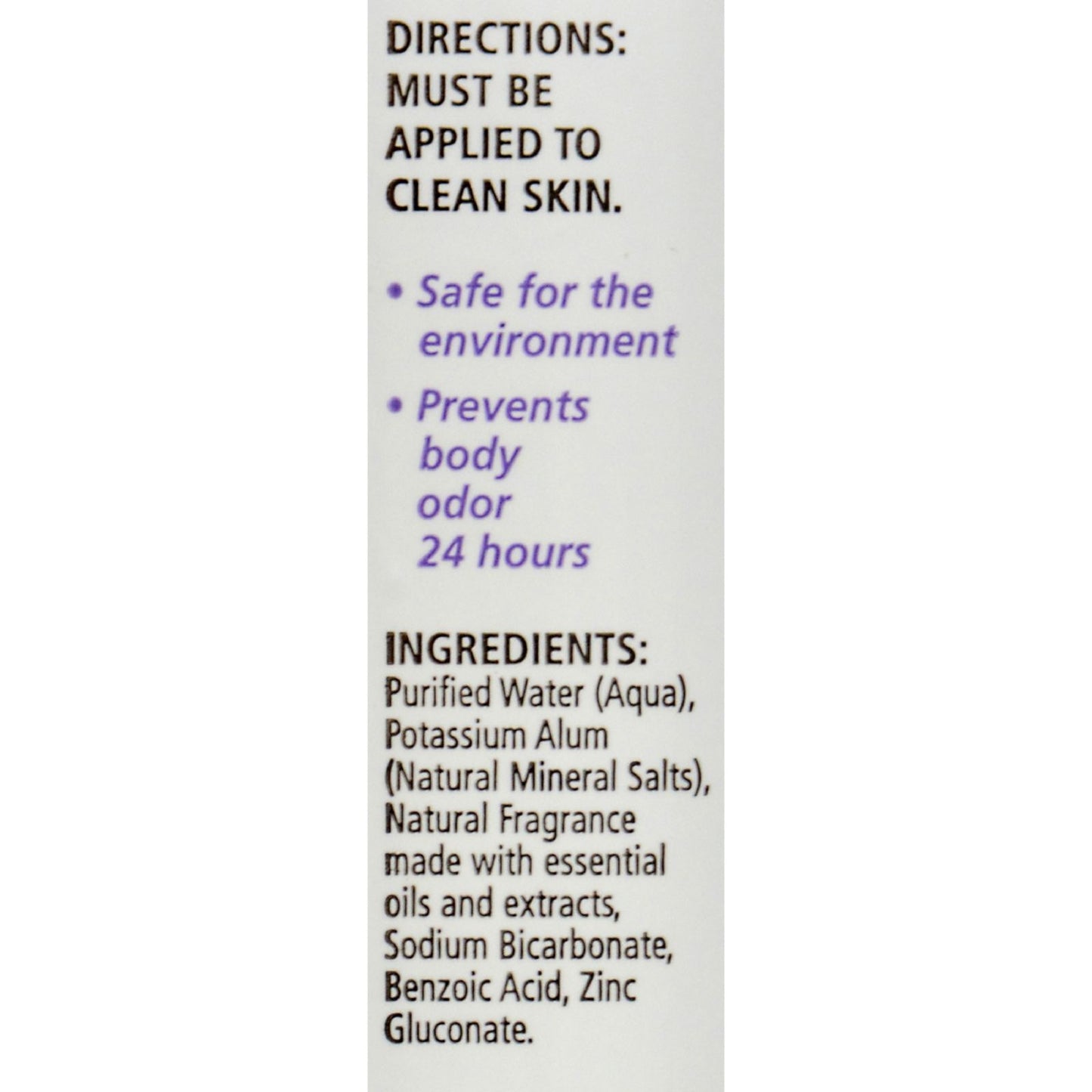 Crystal Essence Mineral Deodorant Body Spray Lavender And White Tea - 4 fl oz