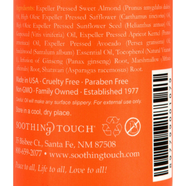 Soothing Touch Bath and Body Oil - Sandalwood - 8 oz