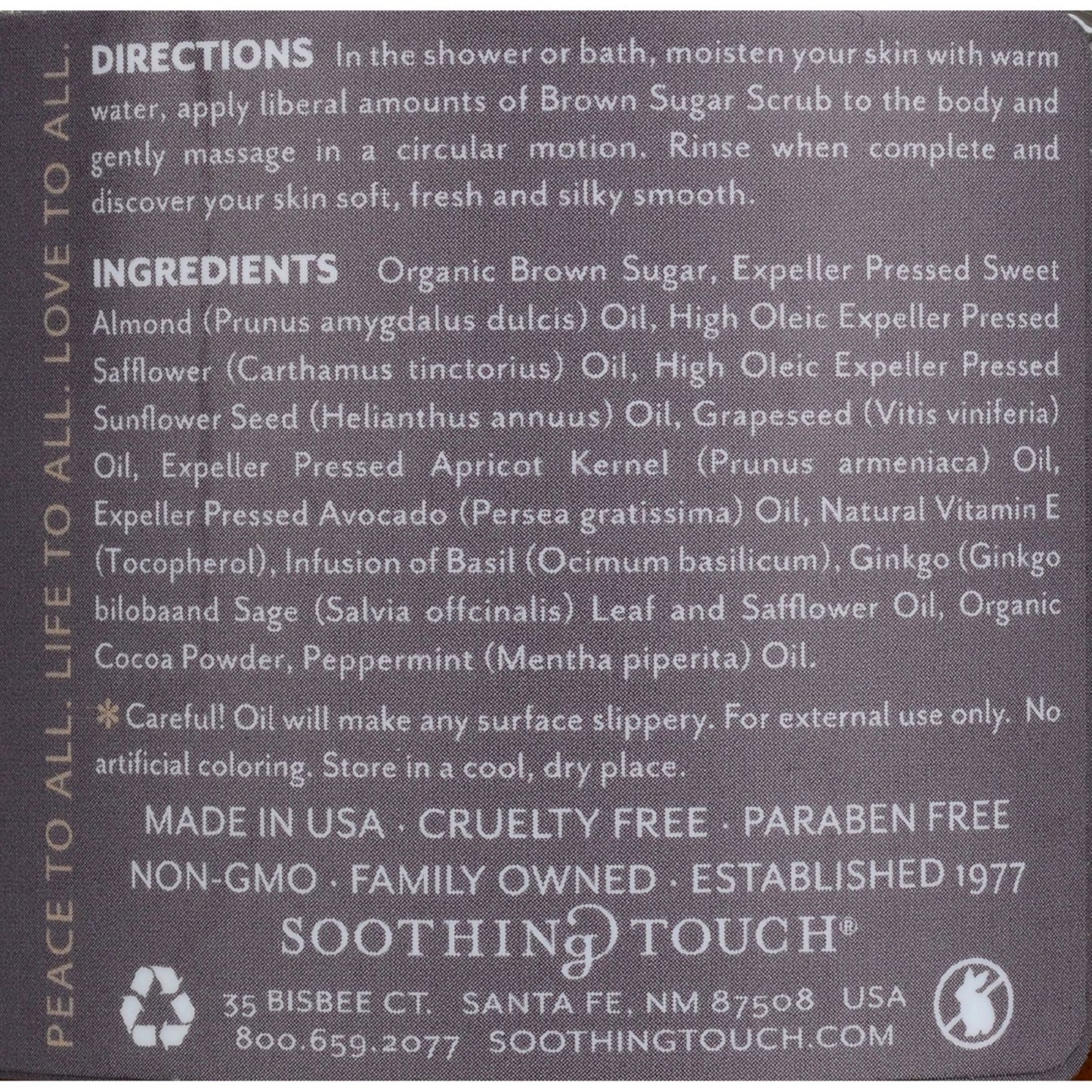 Soothing Touch Brown Sugar Scrub - Chocolate/Peppermint - 16 oz