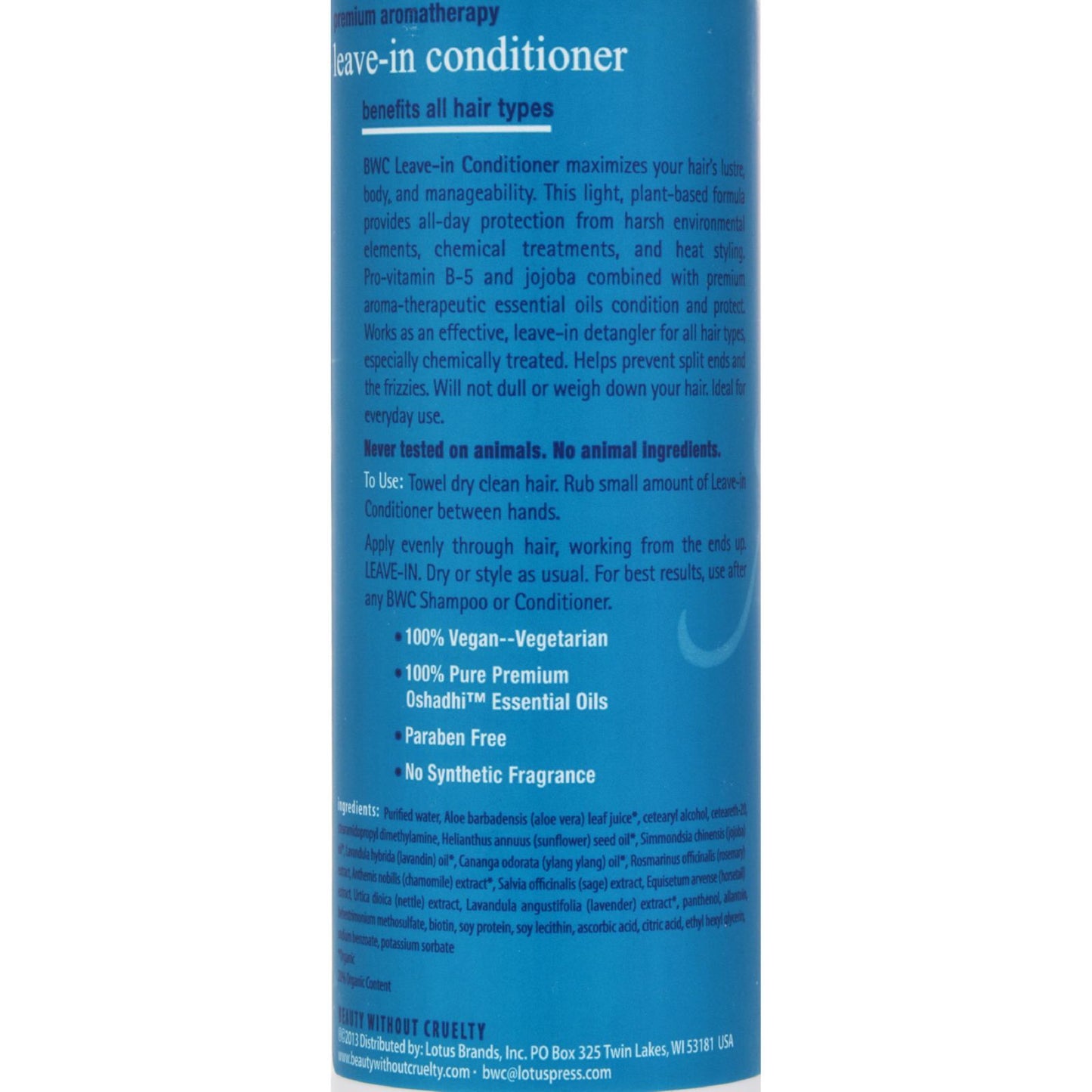 Beauty Without Cruelty Leave-In Conditioner Revitalize - 8.5 fl oz