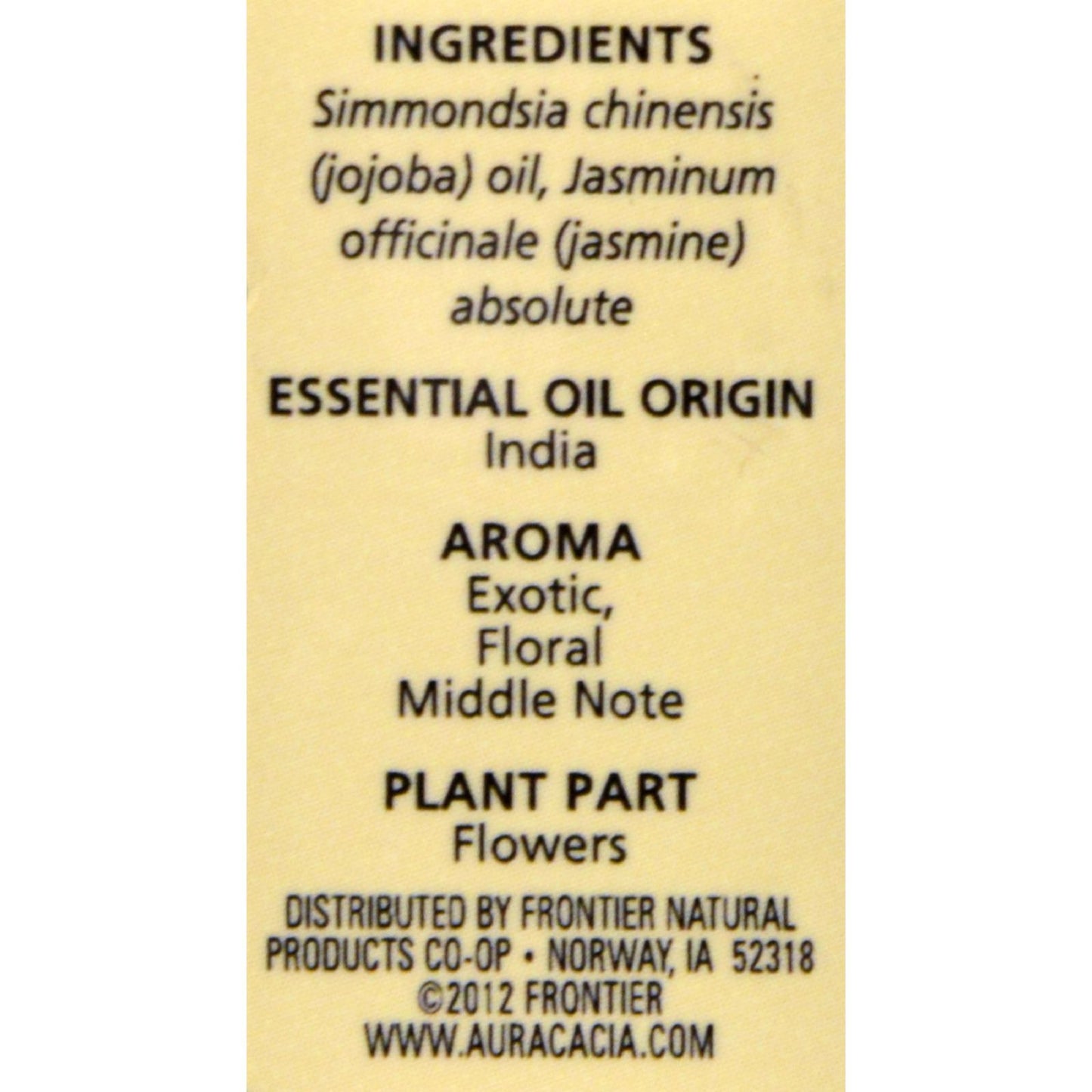 Aura Cacia - Jasmine Absolute in Jojoba Oil - 0.5 fl oz