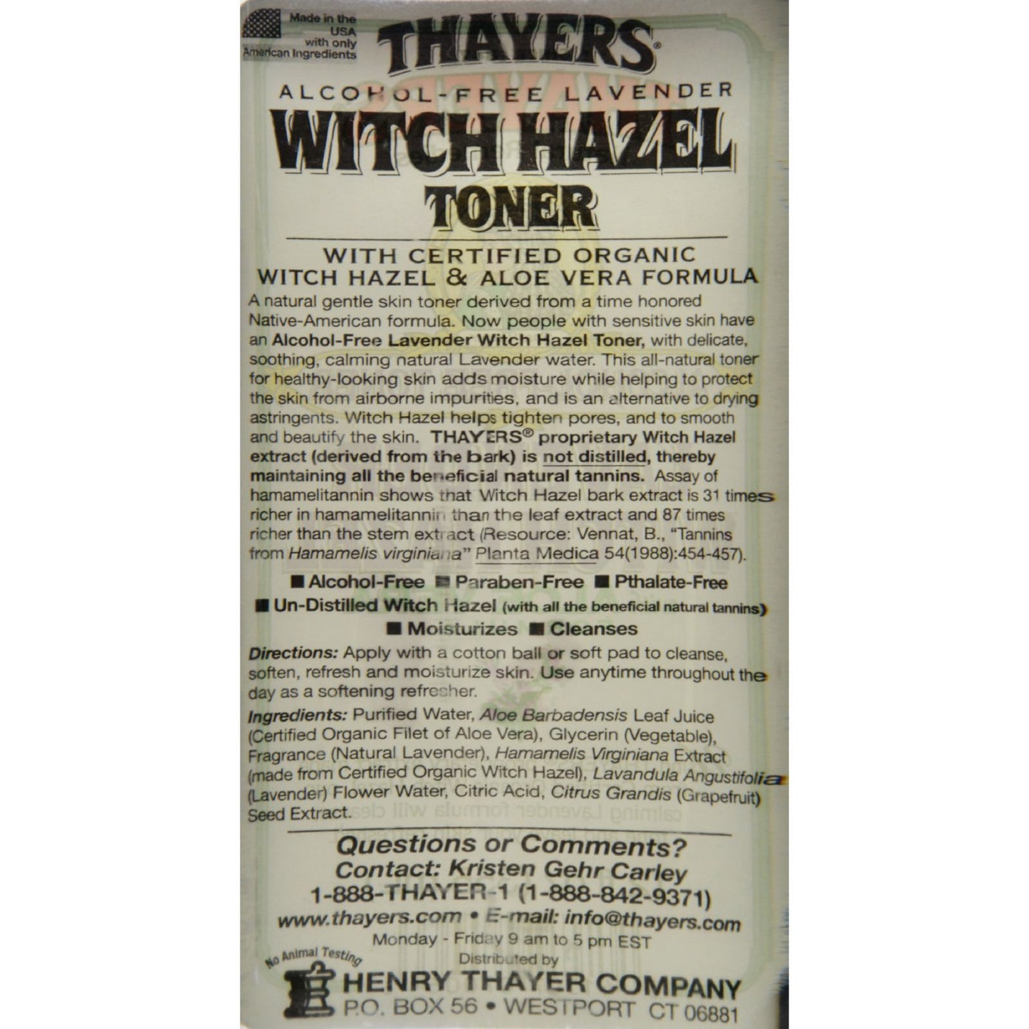 Thayers Witch Hazel with Aloe Vera Lavender - 12 fl oz