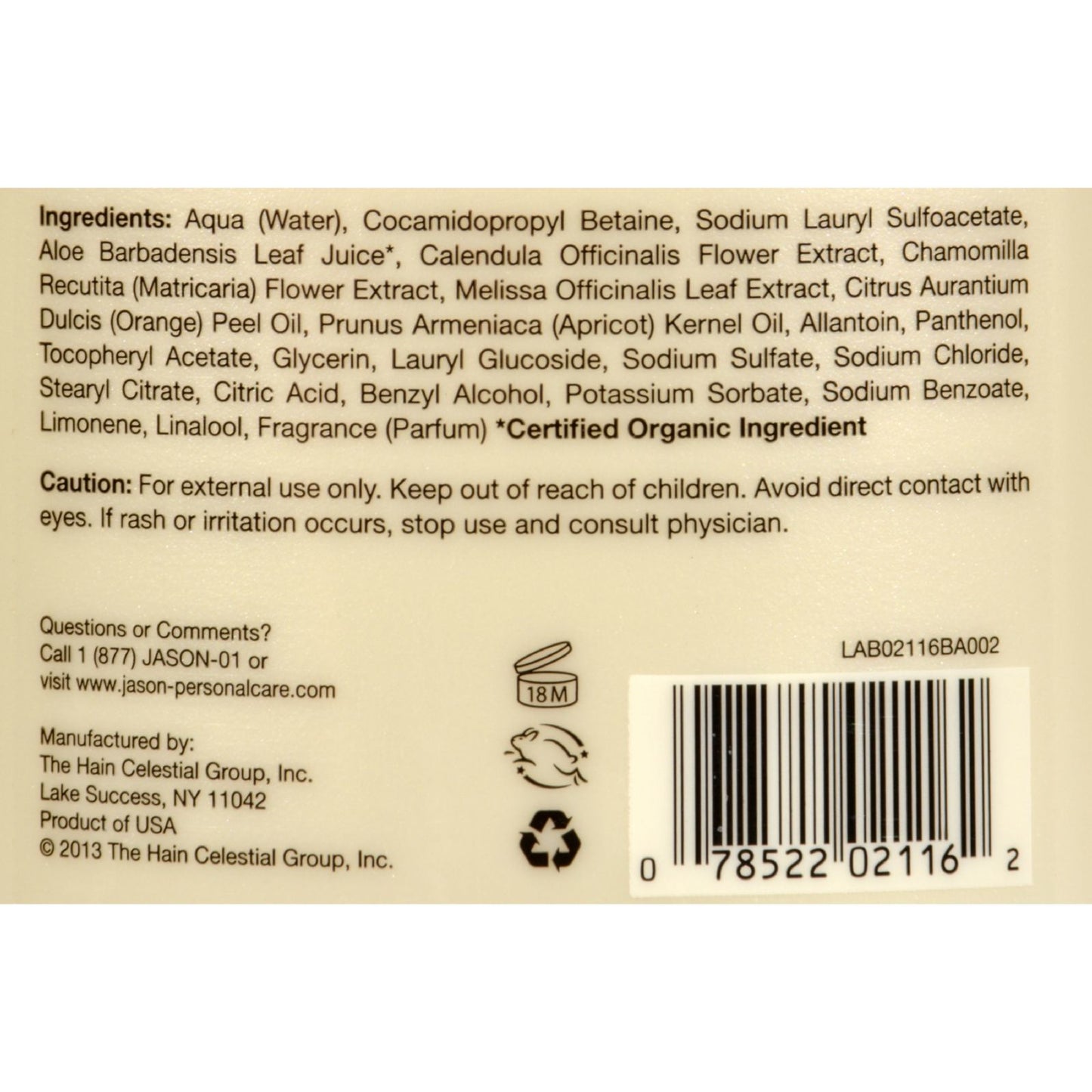 Jason Satin Shower Body Wash Citrus - 30 fl oz