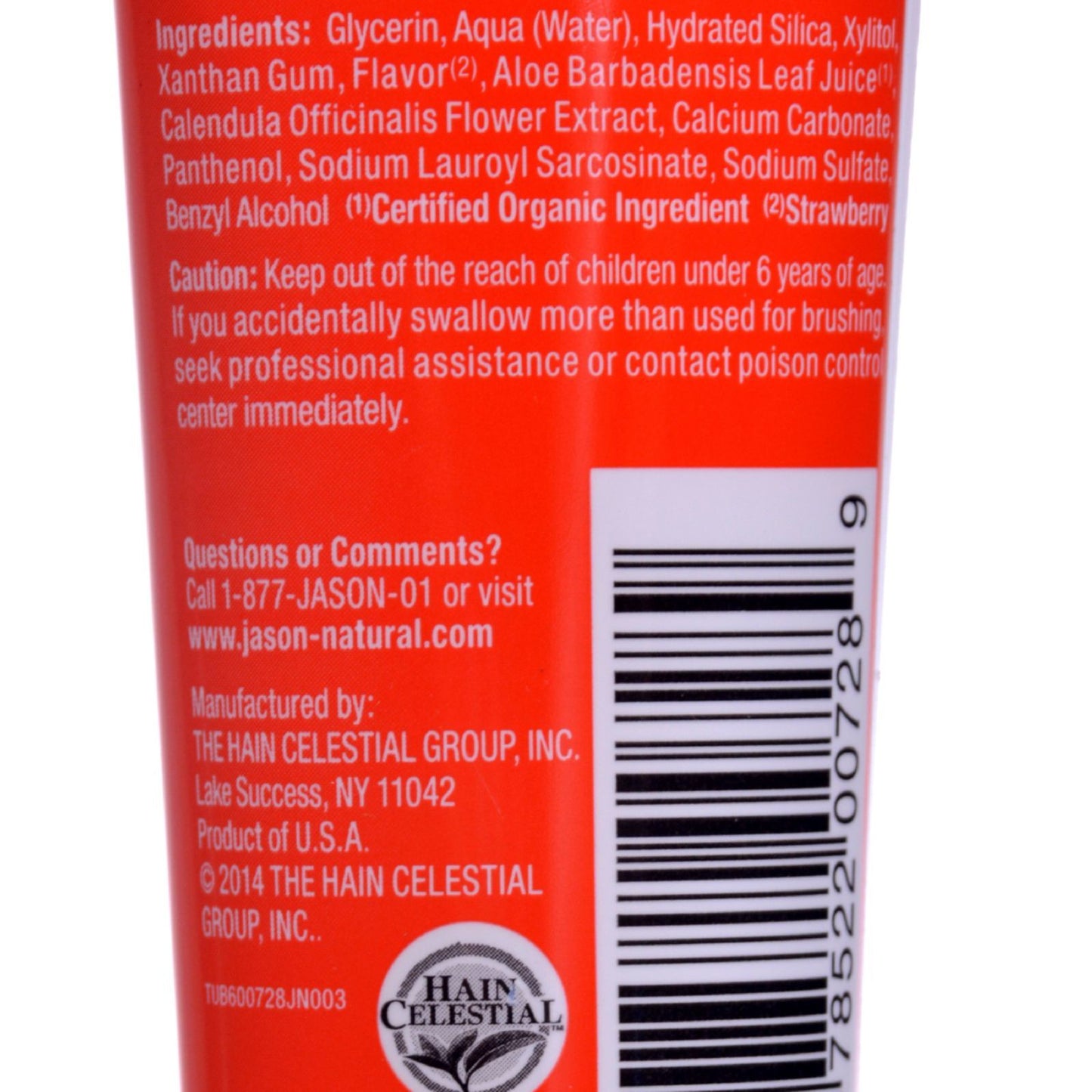 Jason Kids Only Toothpaste Strawberry - 4.2 oz