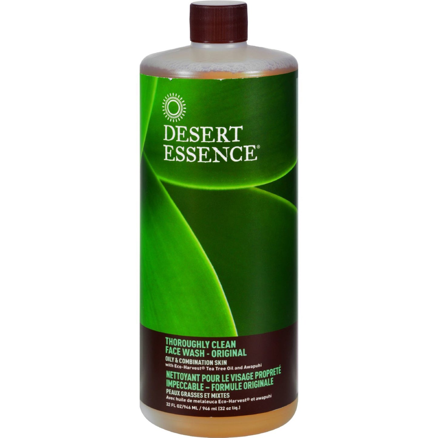 Desert Essence - Thoroughly Clean Face Wash - Original Oily and Combination Skin - 32 fl oz