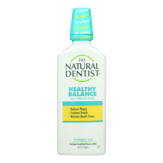 Natural Dentist Healthy Balance All Purpose Rinse Peppermint Sage - 16 fl oz