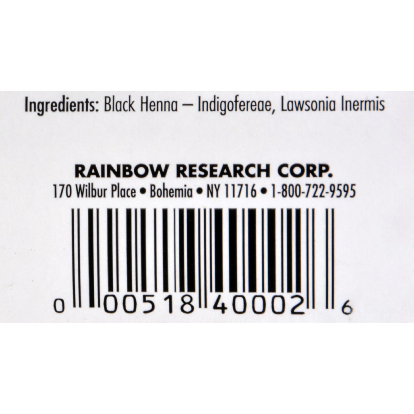 Rainbow Research Henna Hair Color and Conditioner Persian Black Deep Ebony - 4 oz