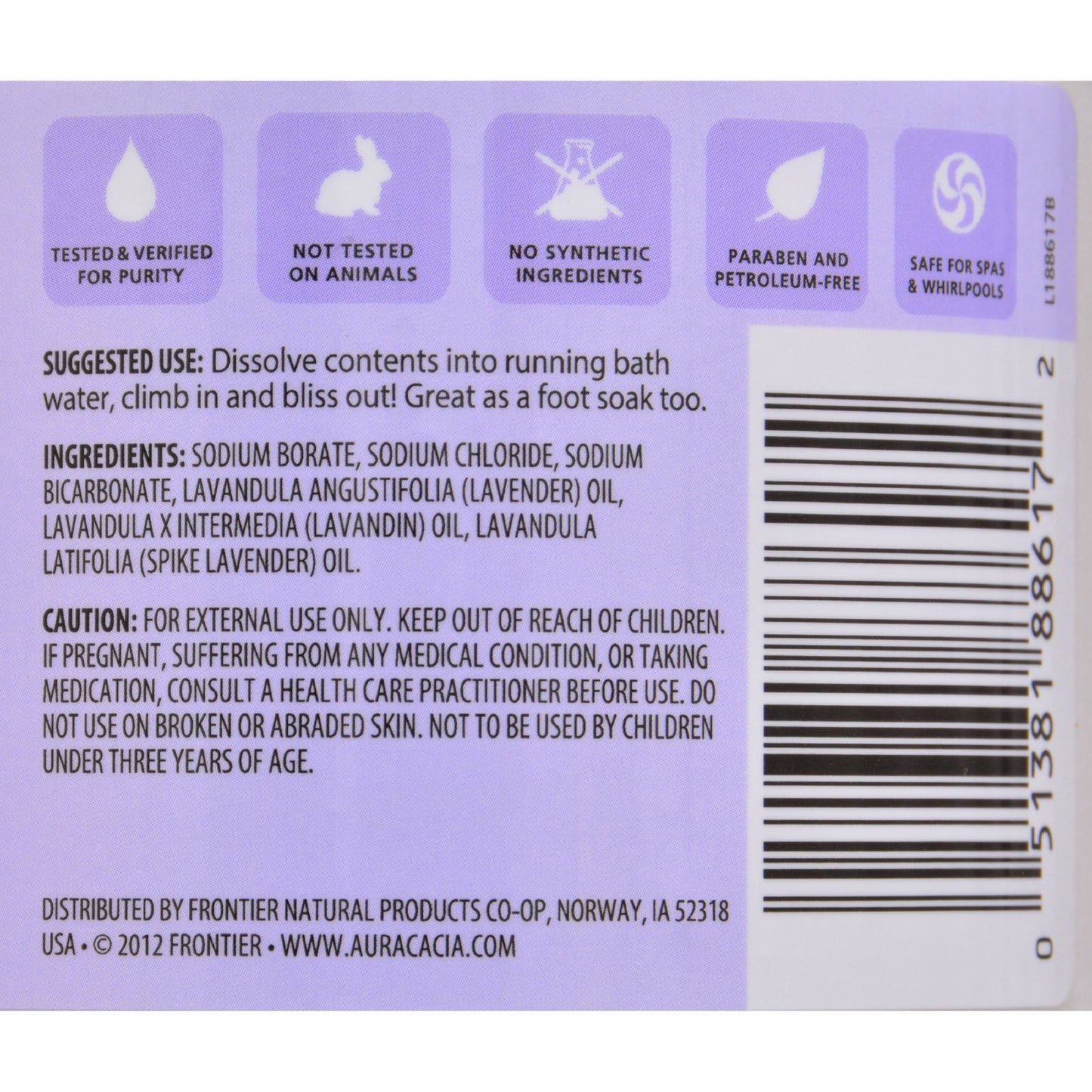 Aura Cacia - Aromatherapy Mineral Bath Lavender Harvest - 16 oz
