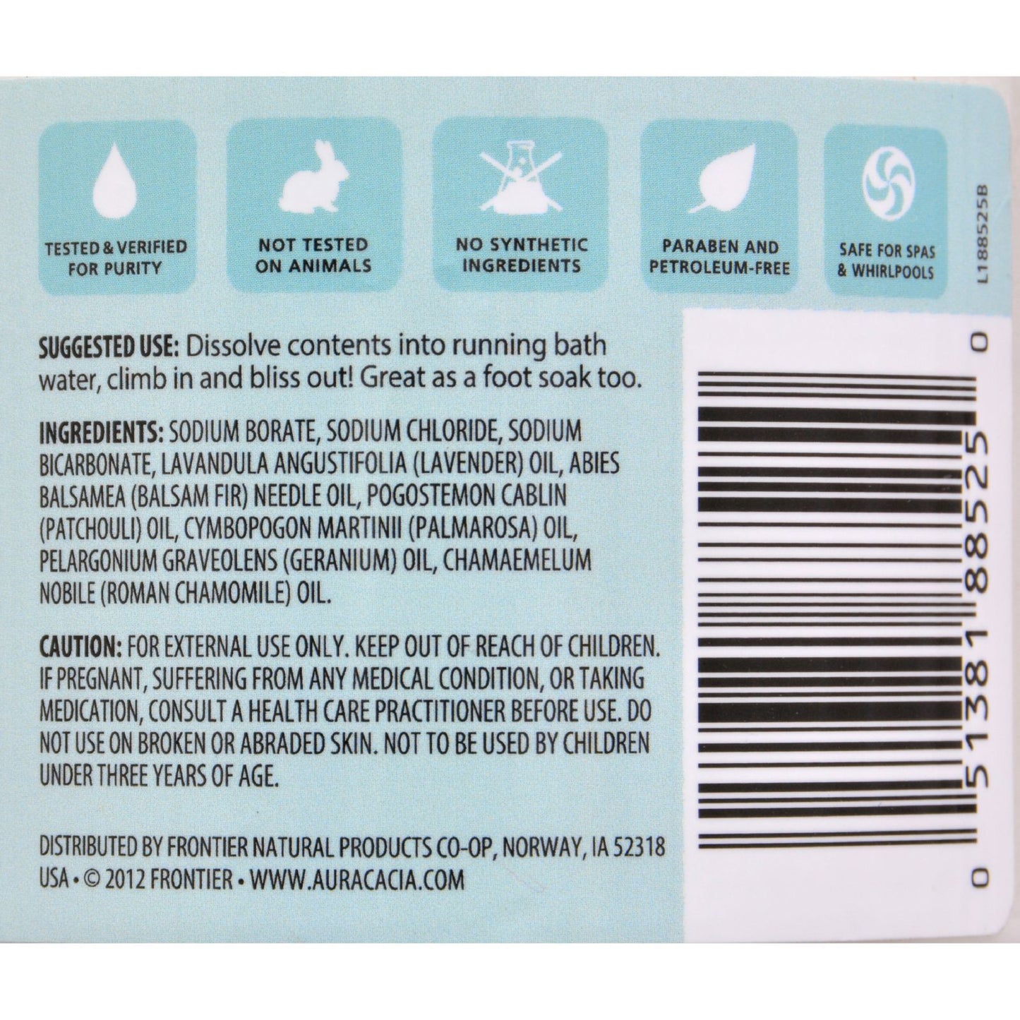 Aura Cacia - Aromatherapy Mineral Bath Tranquility Chamomile - 16 oz
